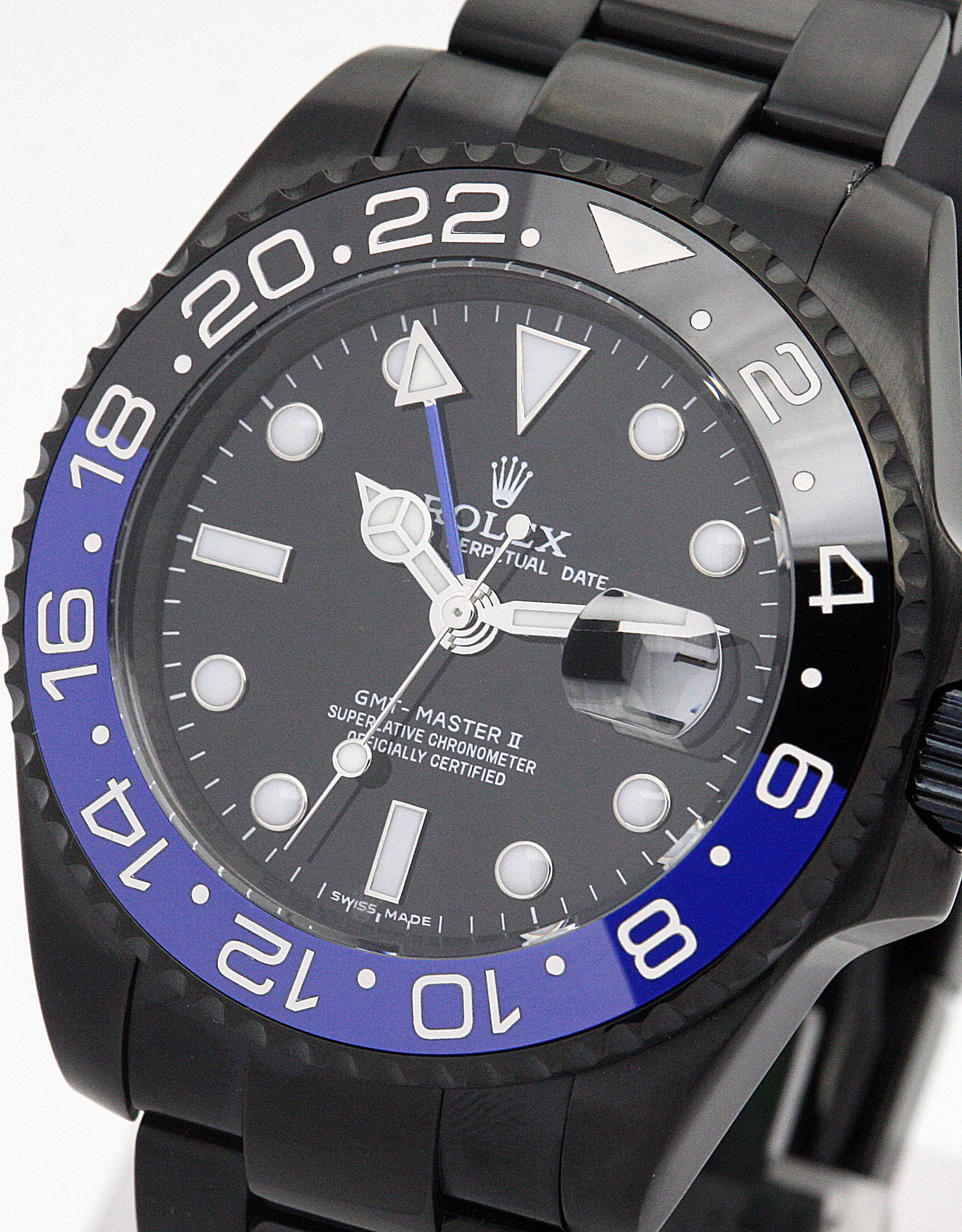 Rolex GMT Master 16730 Replica Watch Automatic 38mm Black Steel Case Black Dial Men's Watch