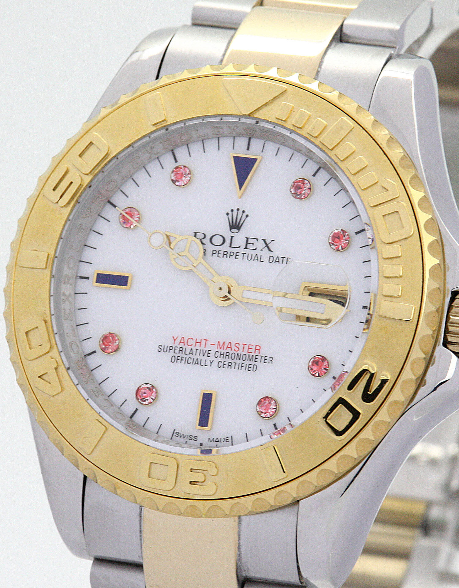Rolex Yacht-Master 16623 - Automatic - Steel & Yellow Gold - 40 MM - White Dial - Water - Mens Watch
