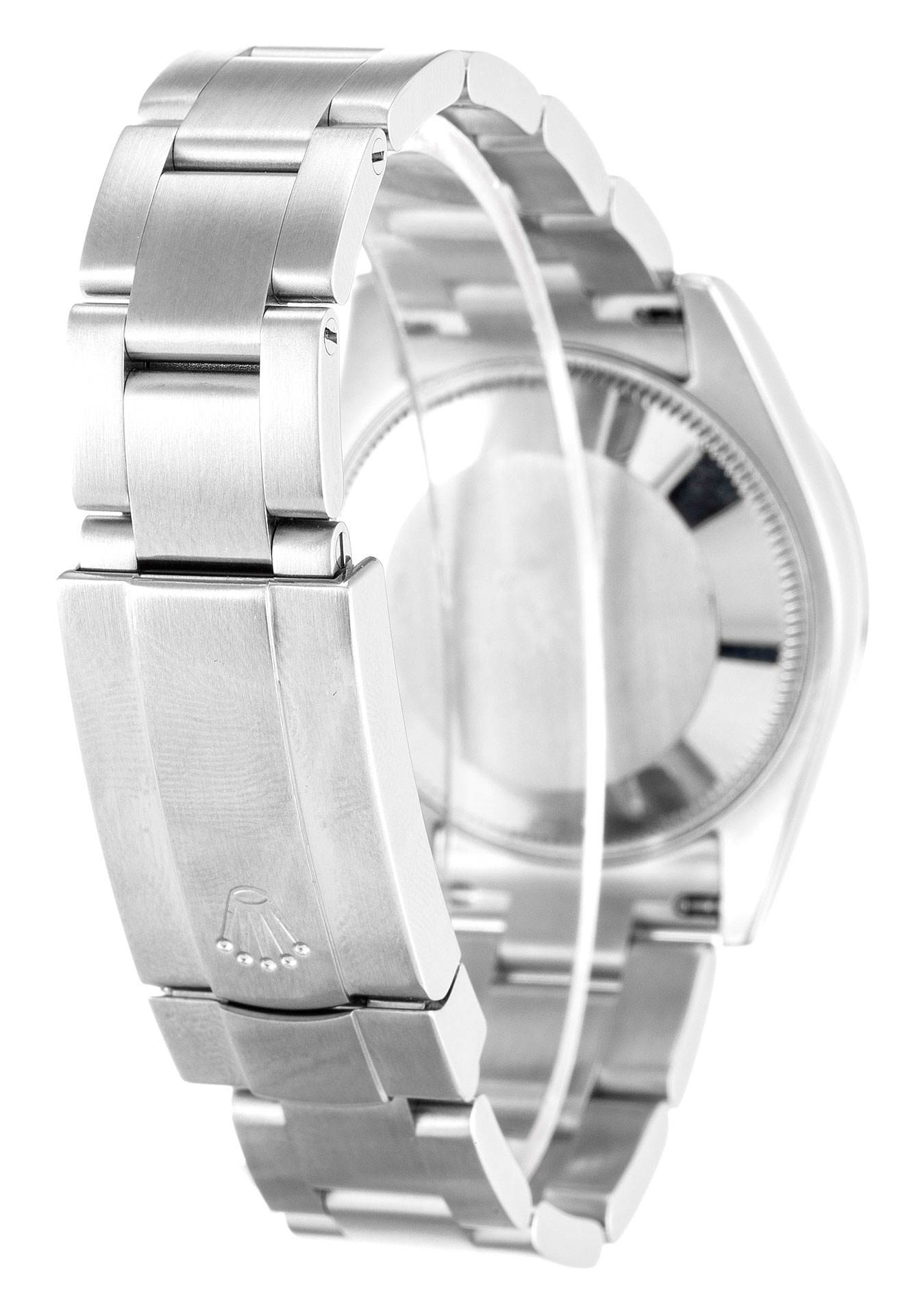 Rolex Lady Oyster Perpetual 177200 Automatic Movement Steel Case Black Arabic Dial 31MM Watch
