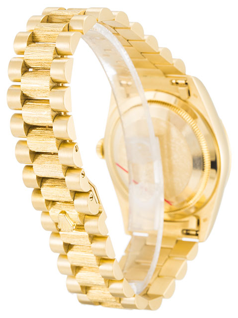 Rolex Day-Date 18248 Mens Automatic Watch, 36mm Yellow Gold Case & Bracelet, Blue Dial