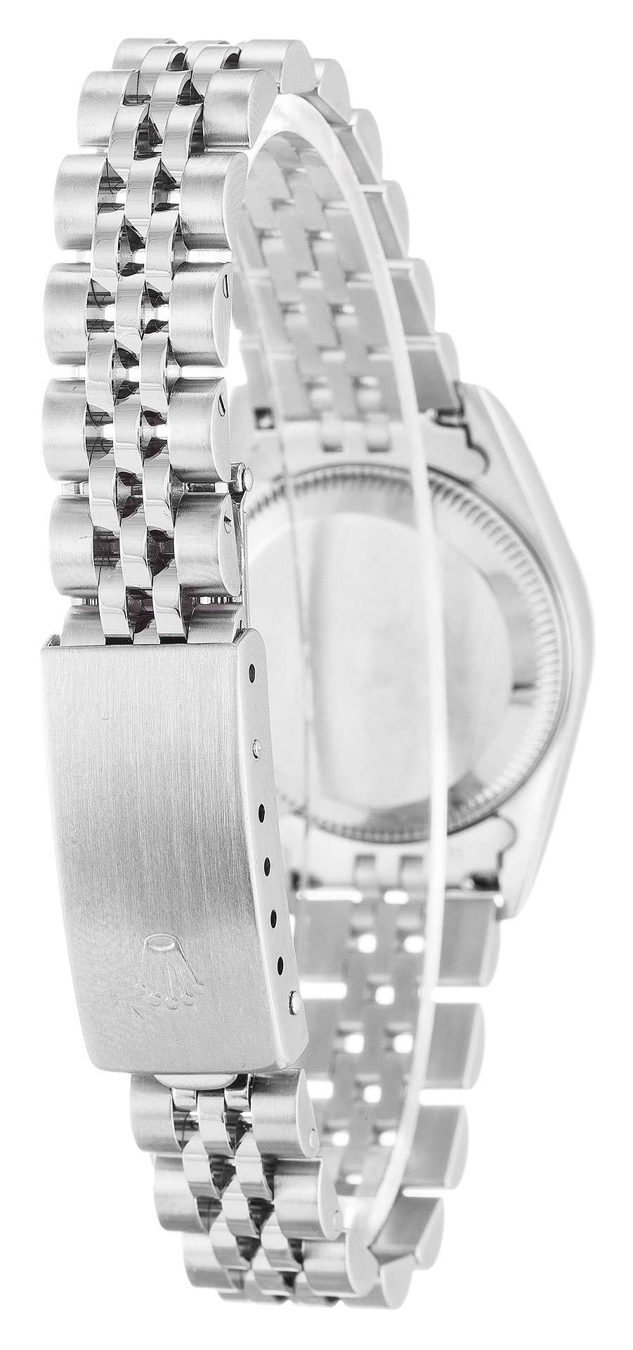 Rolex Lady Oyster Perpetual 76094 Automatic Silver Baton Dial White Gold Watch Replica