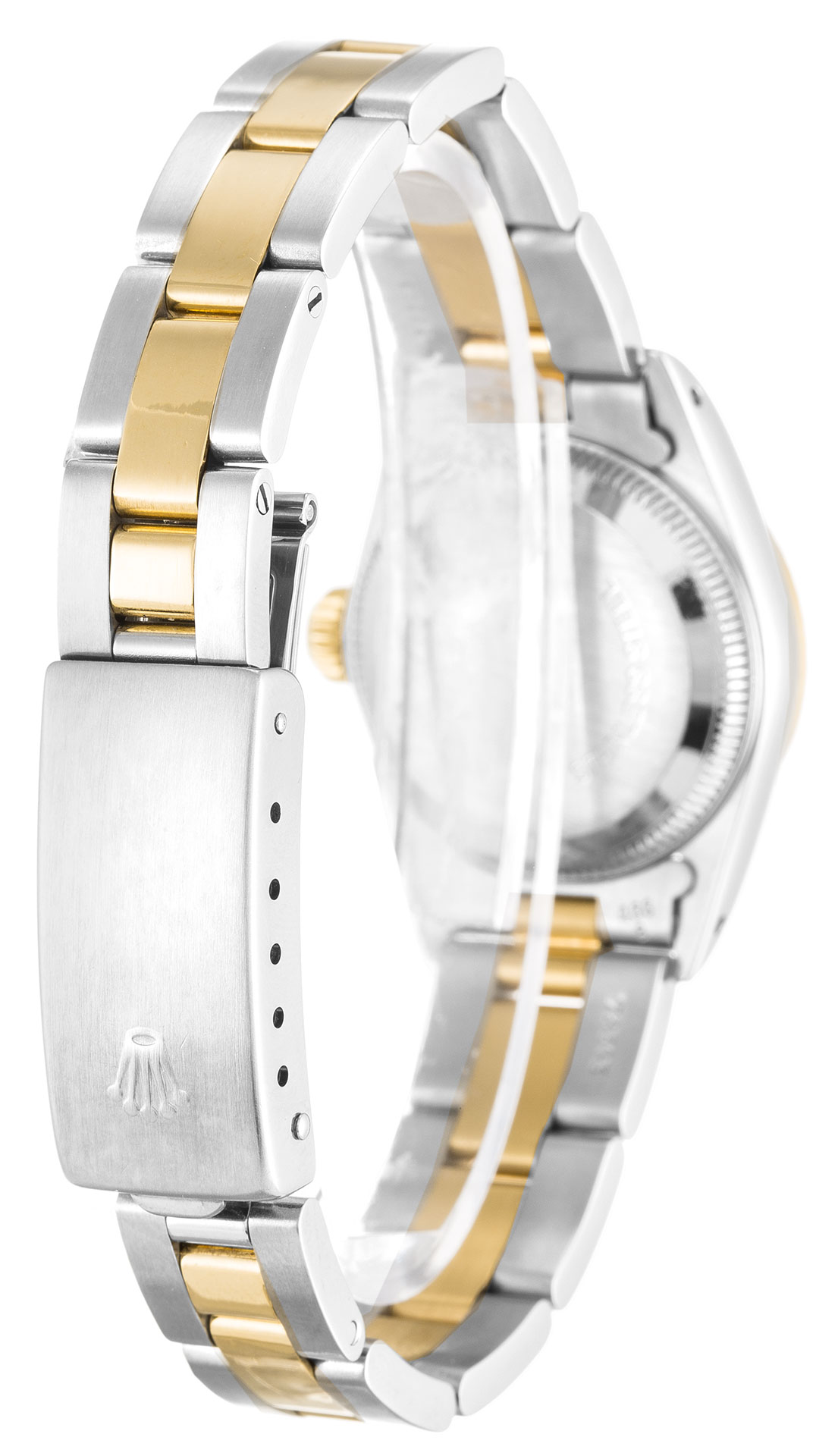 Rolex Lady Oyster Perpetual 67193 - Automatic - Steel Case & Yellow Gold - Baton Dial - 24mm Watch