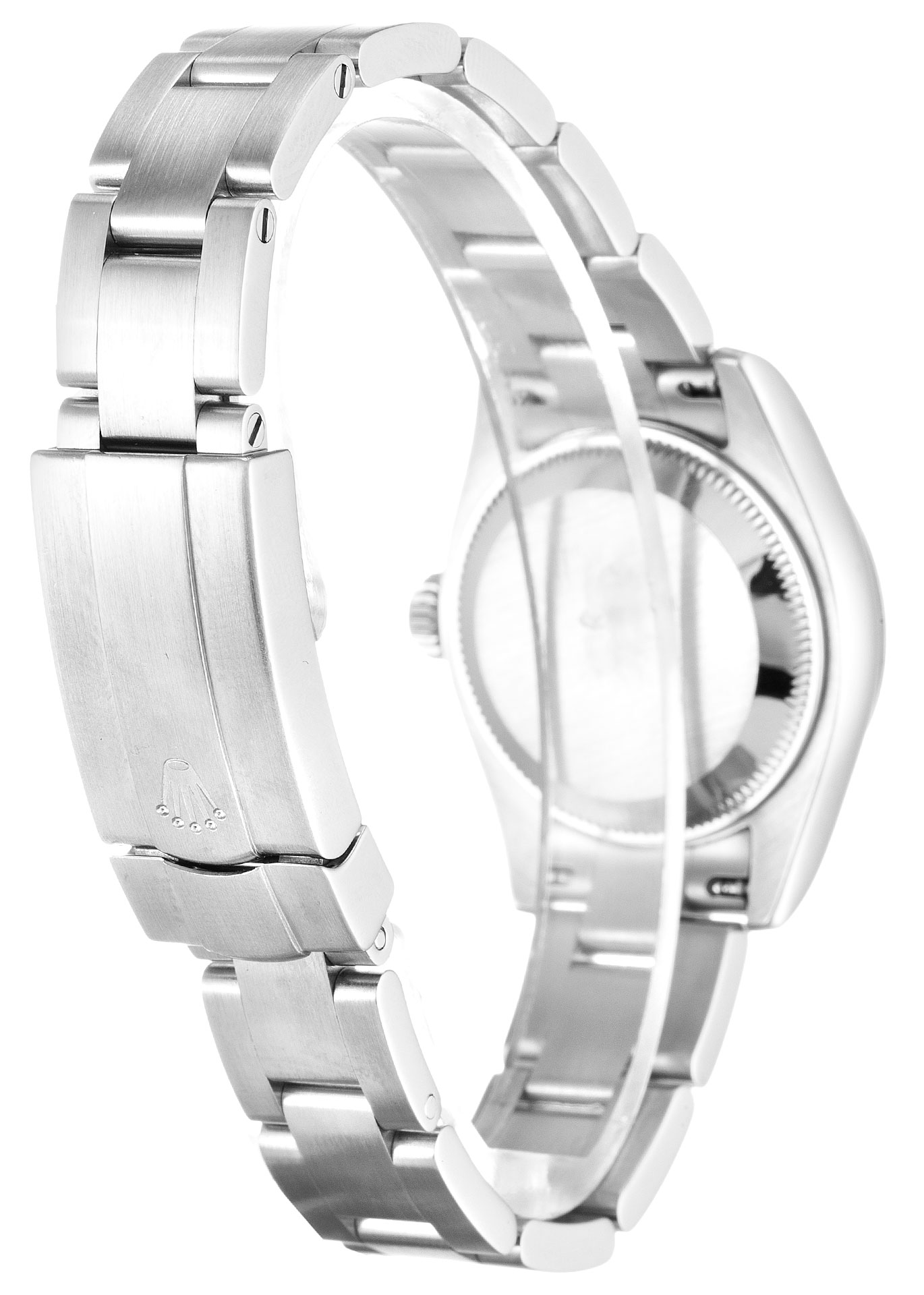 Rolex Lady Oyster Perpetual 176200 Automatic Replica Watch, 26MM Steel Case, Black Arabic Dial