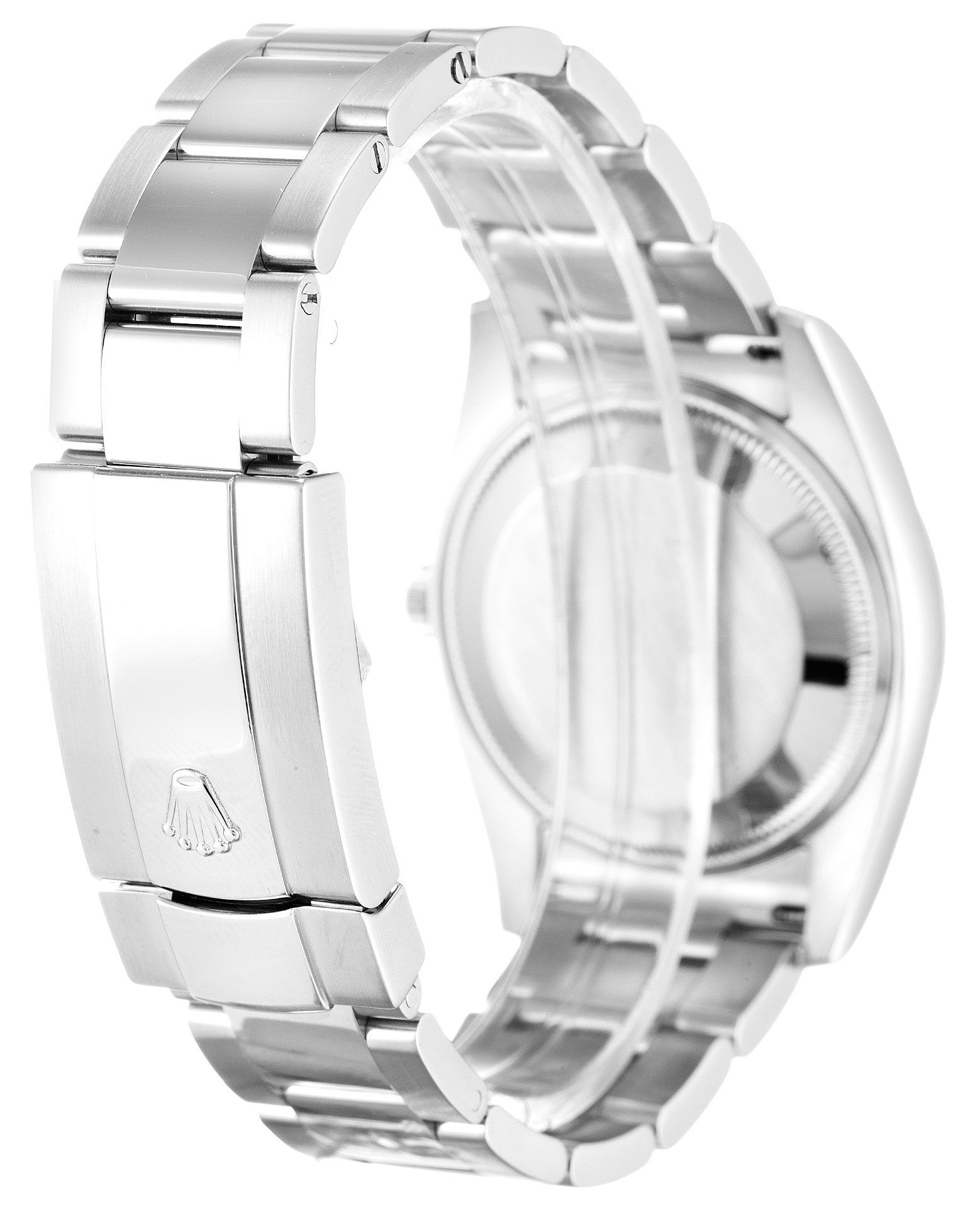 Rolex Oyster Perpetual Date 115234 Automatic Watch, 34MM Steel & White Gold Case, Unisex Baton Dial