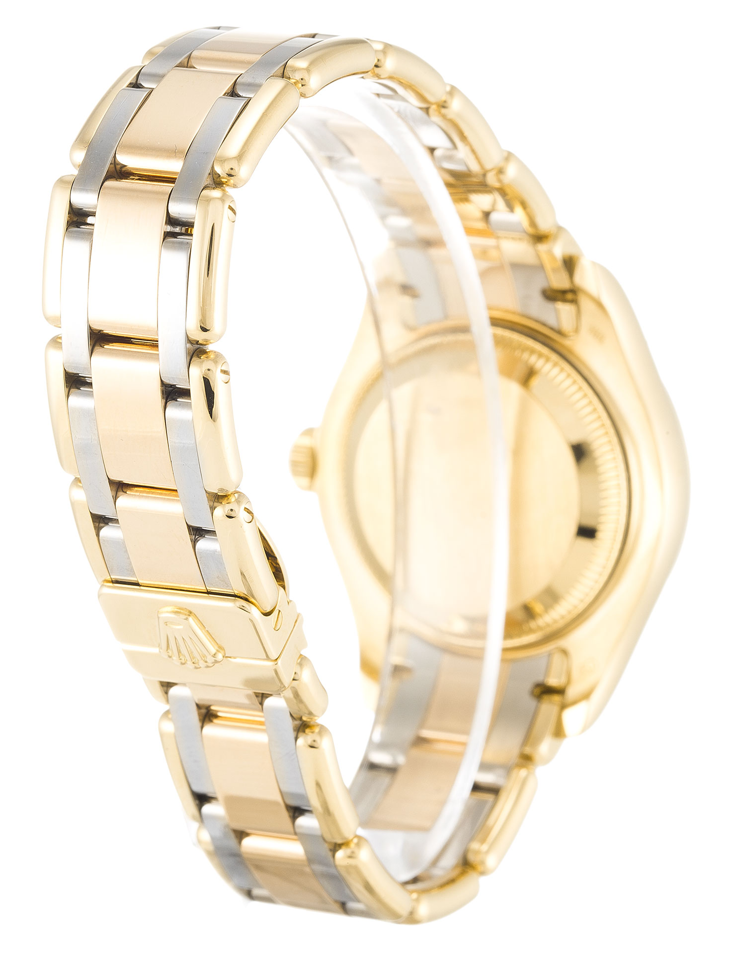 Rolex Pearlmaster 80298 Automatic, 29MM Yellow Gold, Diamonds, Diamond Dial, Ladies Watch