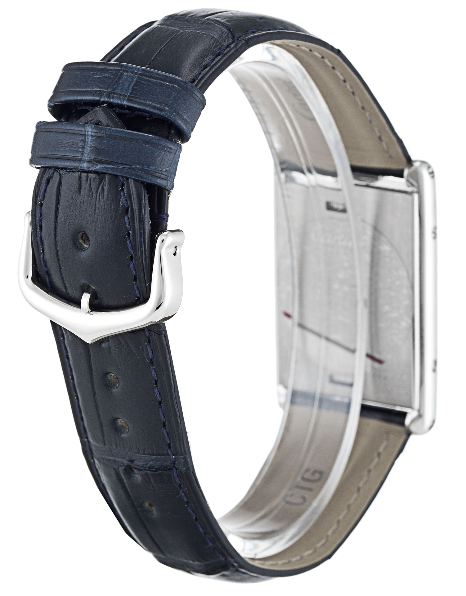 Cartier Tank Basculante W1011258 Replica Watch, Unisex, Quartz Movement, 23mm Steel Case, Silver