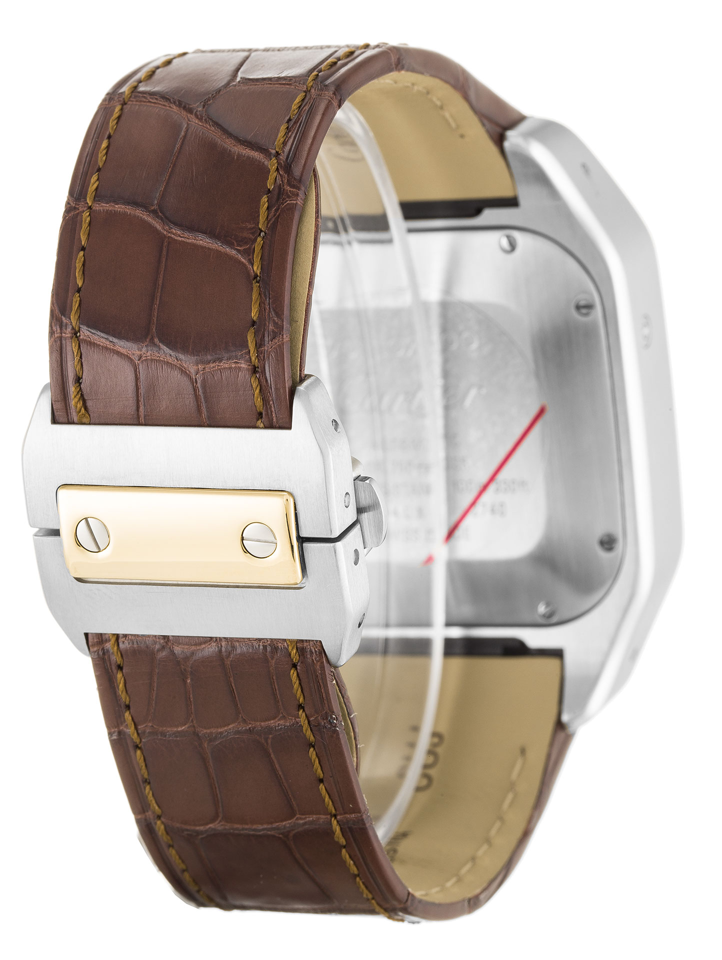 Cartier Santos 100 W20091X7 - Automatic - 42 MM - Steel & Yellow Gold Case - Silver Roman Numeral