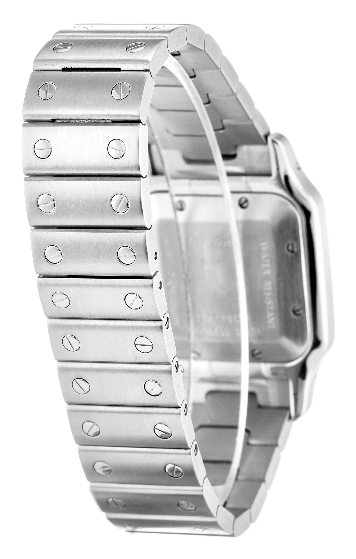 Cartier Santos W20055D6 Replica Watch, Automatic, Silver Roman Numeral Dial, Steel Case, 29mm Steel