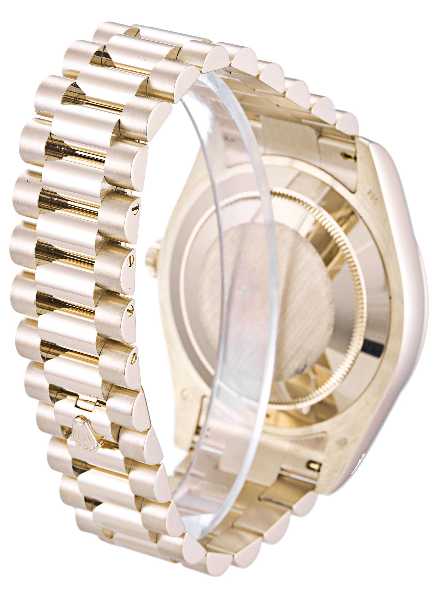 Rolex Day-Date II 218235 Mens Automatic Watch, 41mm Rose Gold Case, President Bracelet, Black Roman