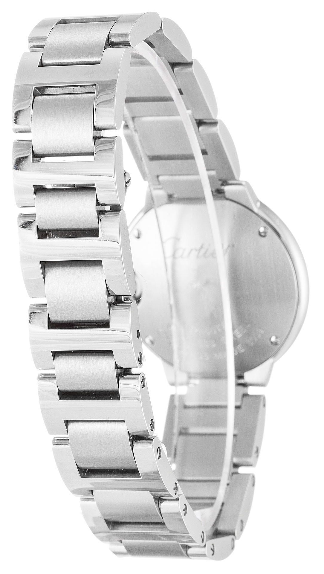 Cartier Ballon Bleu WE902073 - Quartz - 28 MM Steel Case - Silver Diamond Dial Replica Watch