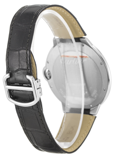 Cartier Ballon Bleu W6920055 Replica Watch, Automatic, Silver Roman Numeral Dial, White Gold Case