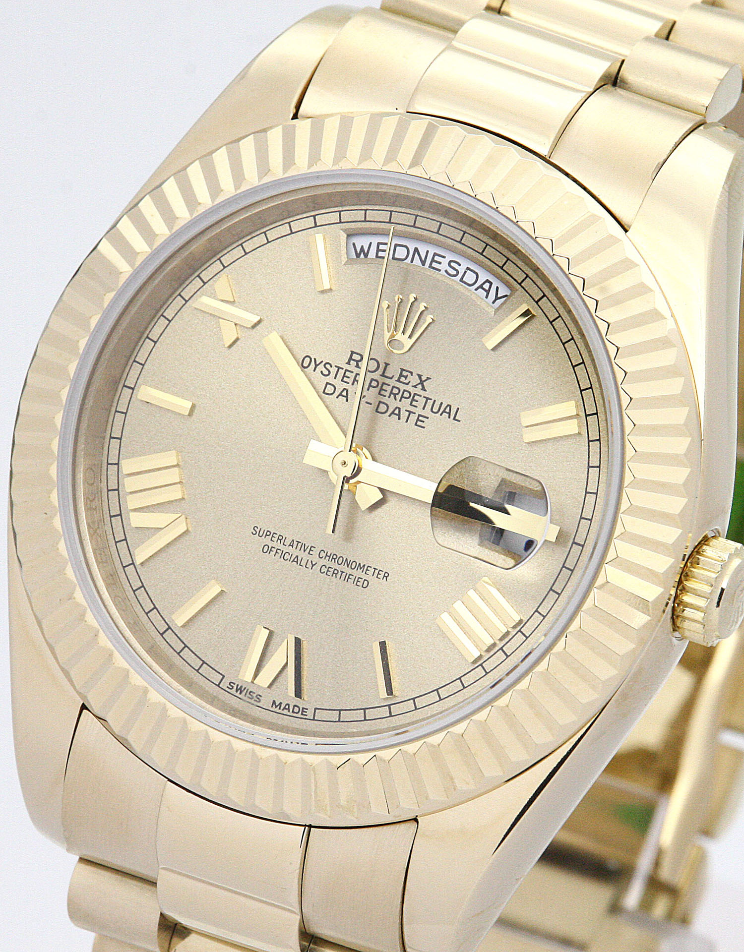Rolex Day-Date II 218238 Replica Watch, Automatic Movement, 41mm Yellow Gold Case, President