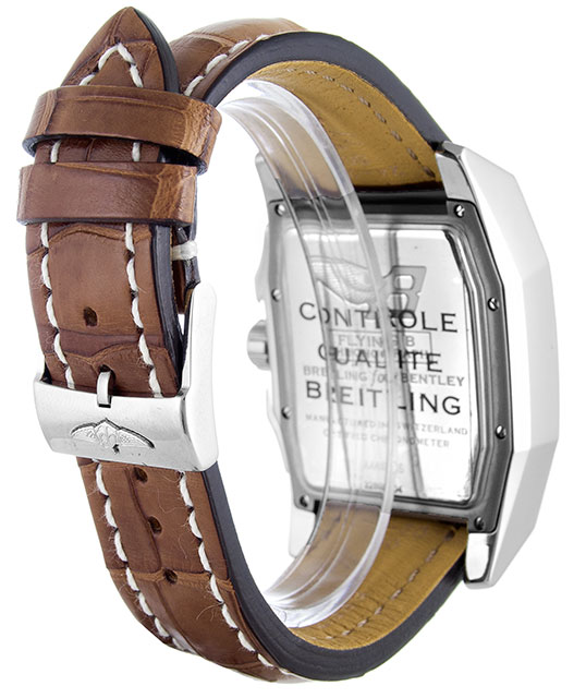 A44365 - Breitling Bentley Flying B Chronograph - Quartz - 40mm Steel Case - Brown Baton Dial