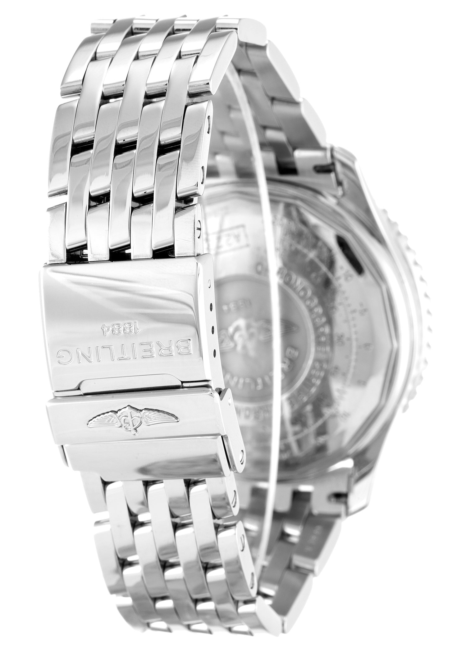 Breitling Cosmonaute A22322 Replica Watch, Quartz, 41.5mm Steel Case, White Dial, Mens, Water