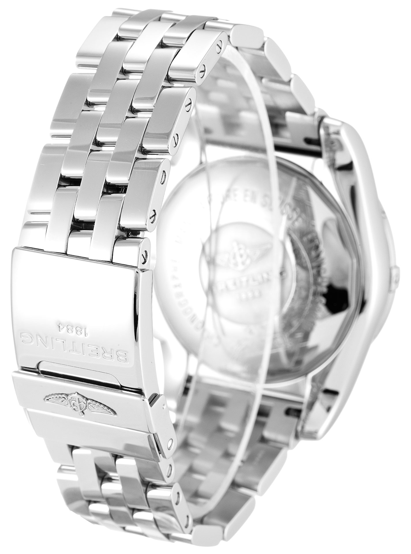 Breitling Chronomat 44 AB0110 - Automatic - Silver Baton Dial - Mens Watch - Replica Watch
