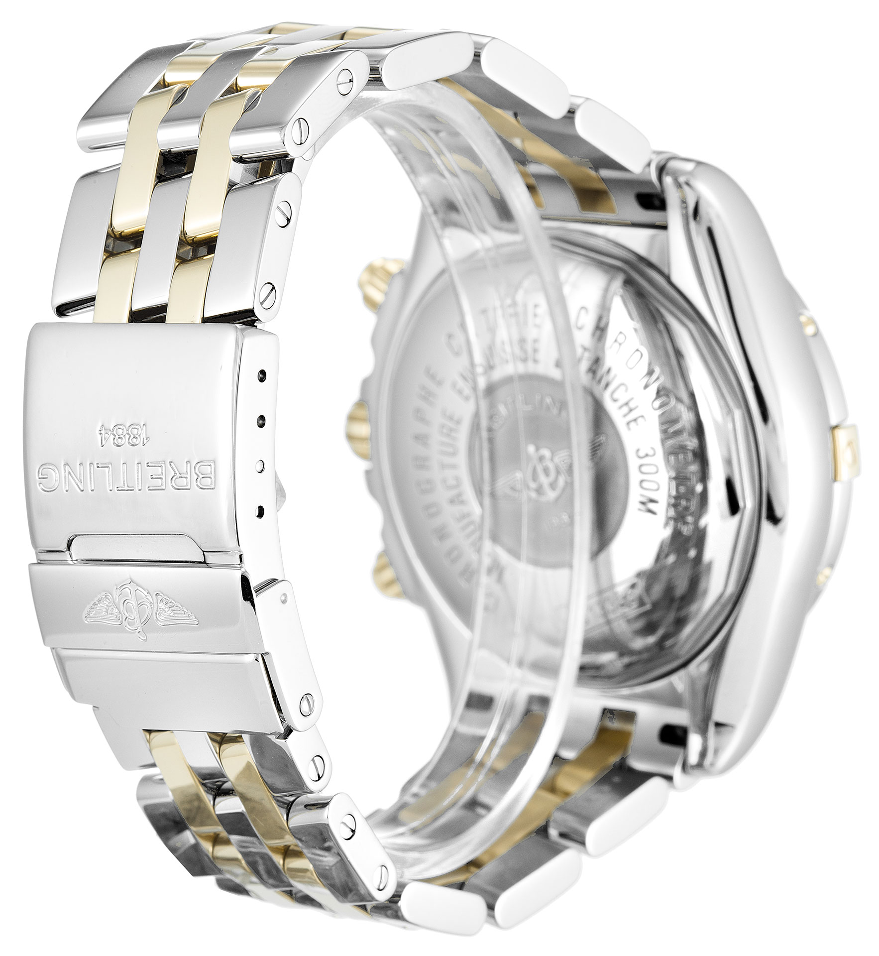 Breitling Chronomat Evolution B13356 - Quartz - Mother of Pearl Baton Dial - Steel/Yellow Gold