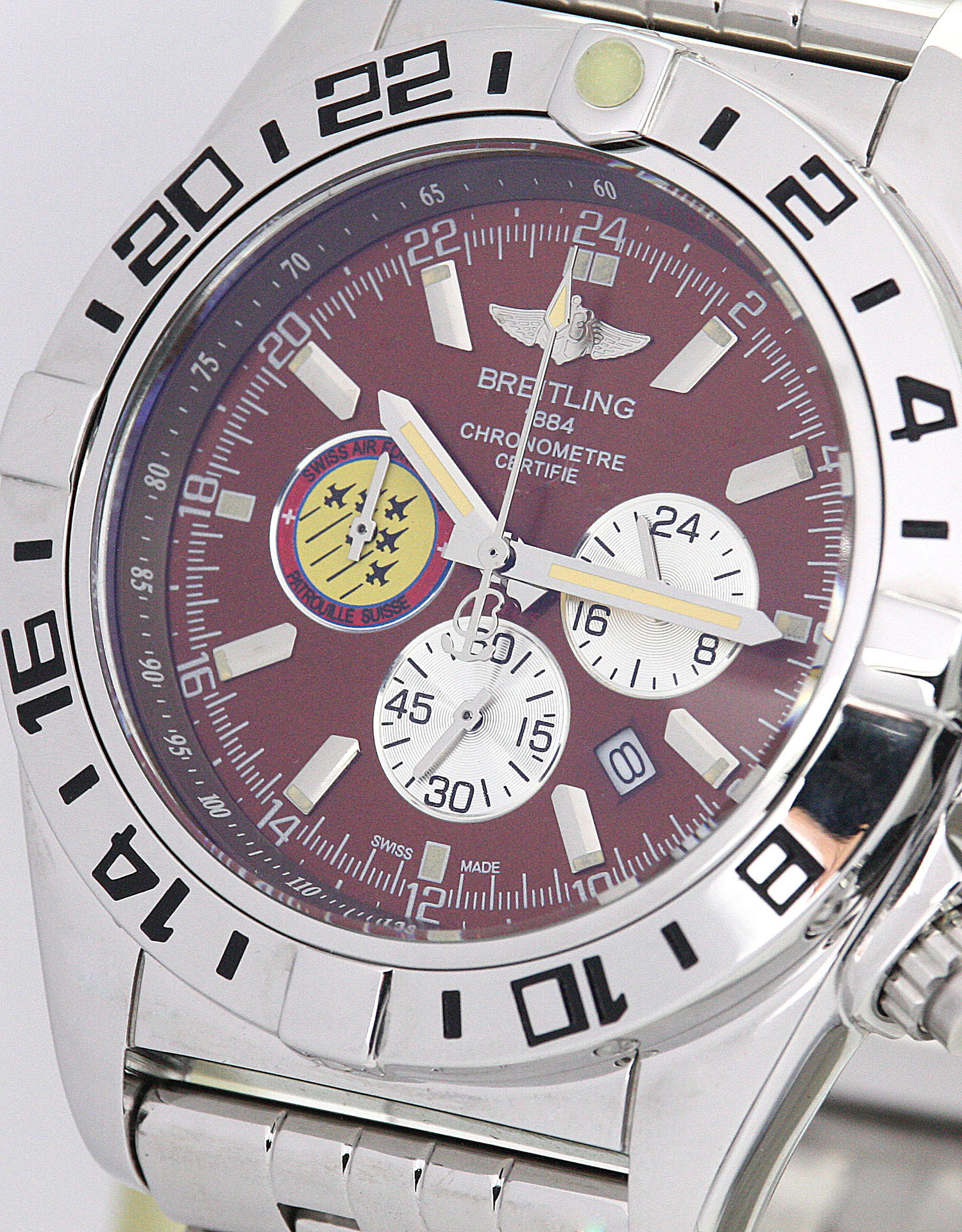 A13050.1 - Breitling Chronomat Replica Watch - Automatic - Brown Dial - Mens - Steel Case & Bracelet