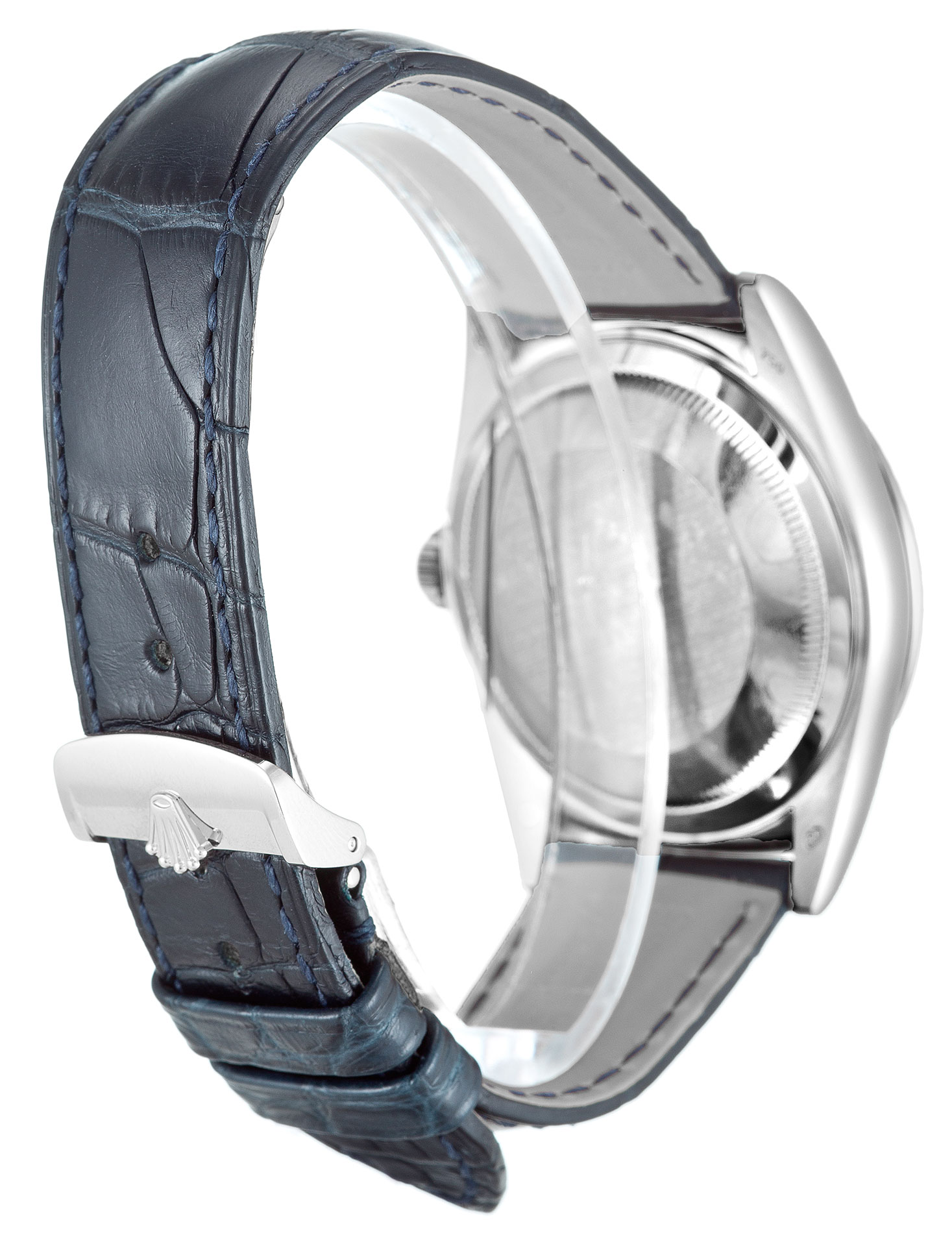 Rolex Day-Date 118139 Automatic Mens Watch, 36mm White Gold Case, Blue Diamond Dial, Replica Watch