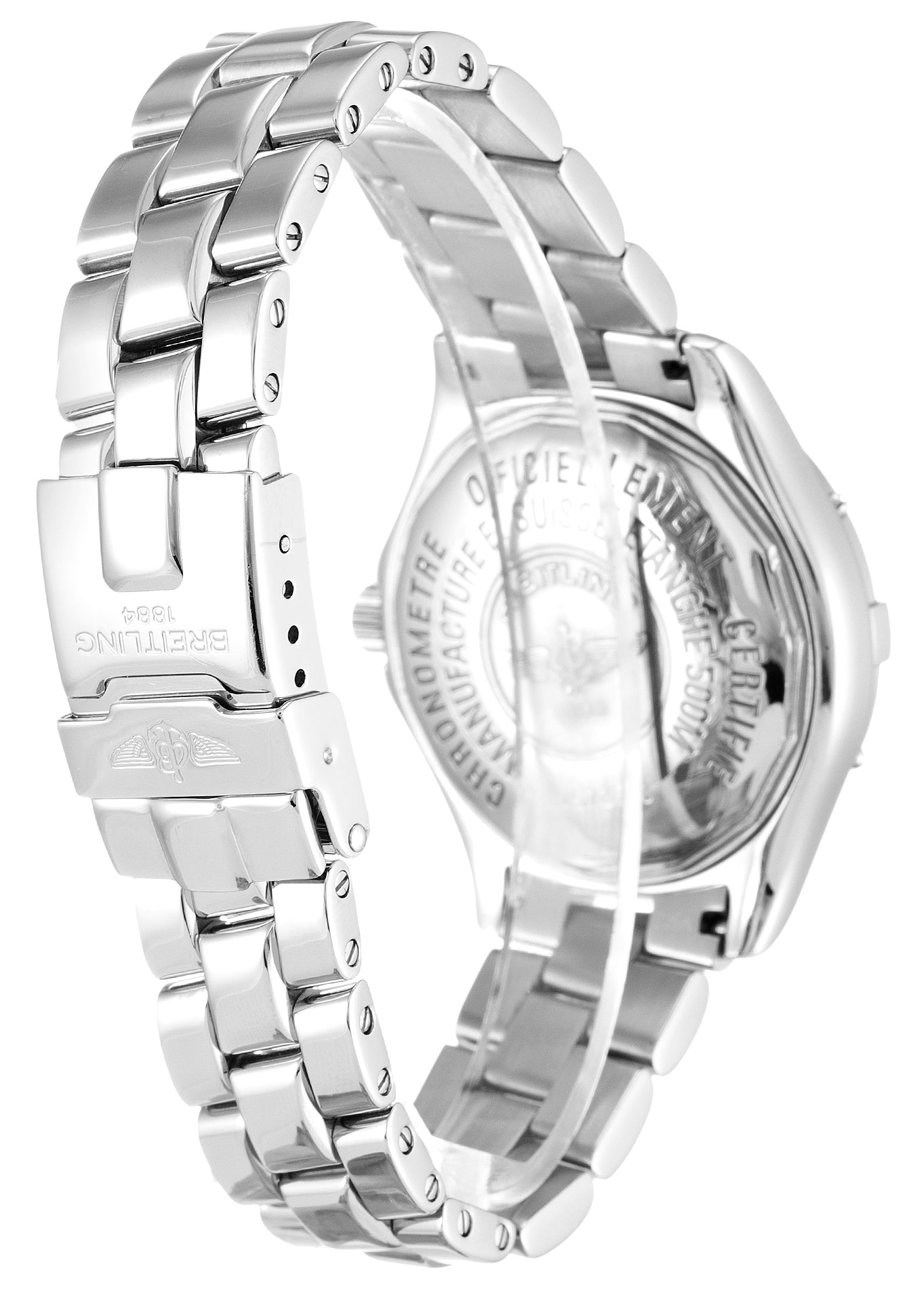 Breitling Colt Oceane A57350 Replica Watch, Quartz, 32MM Steel Case, Blue Arabic Dial, Ladies