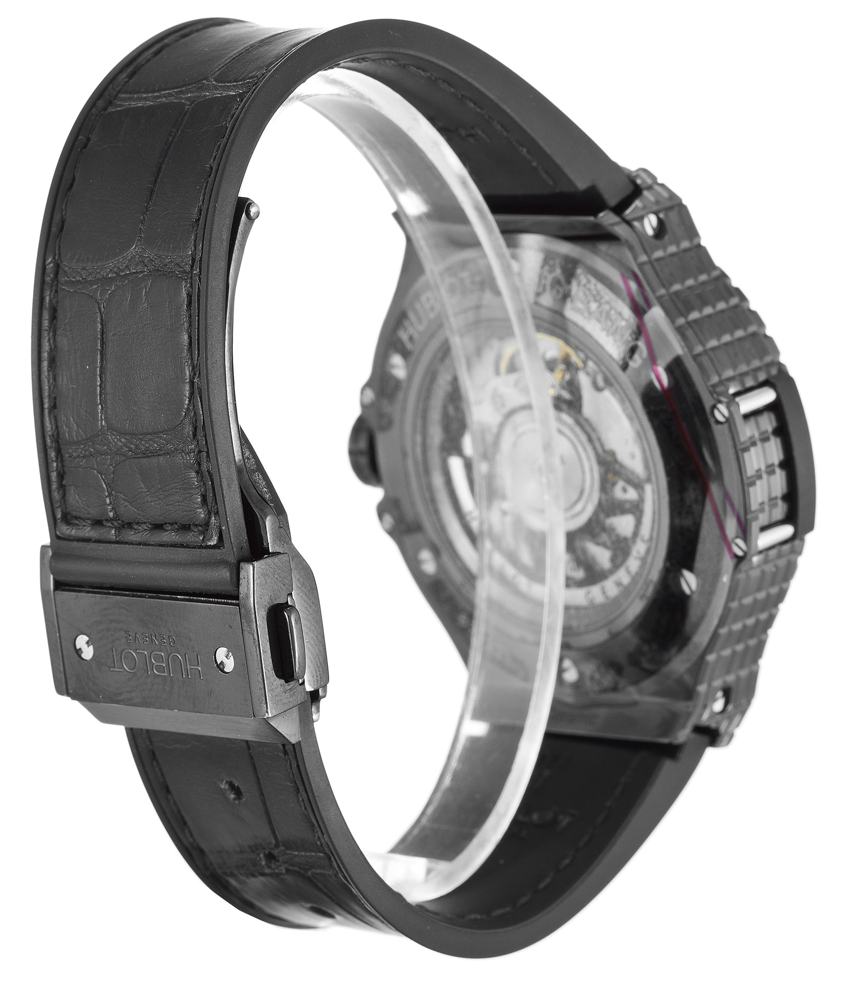 Hublot 41mm Automatic Mens Watch Replica Ceramic Case Black Dial 346.CX.1800.BR