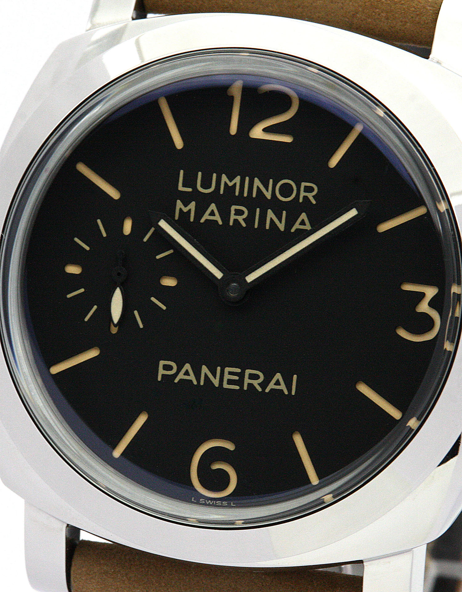 Panerai Luminor Marina PAM00422 Replica Watch, Automatic Movement, 47MM Steel Case, Brown Leather