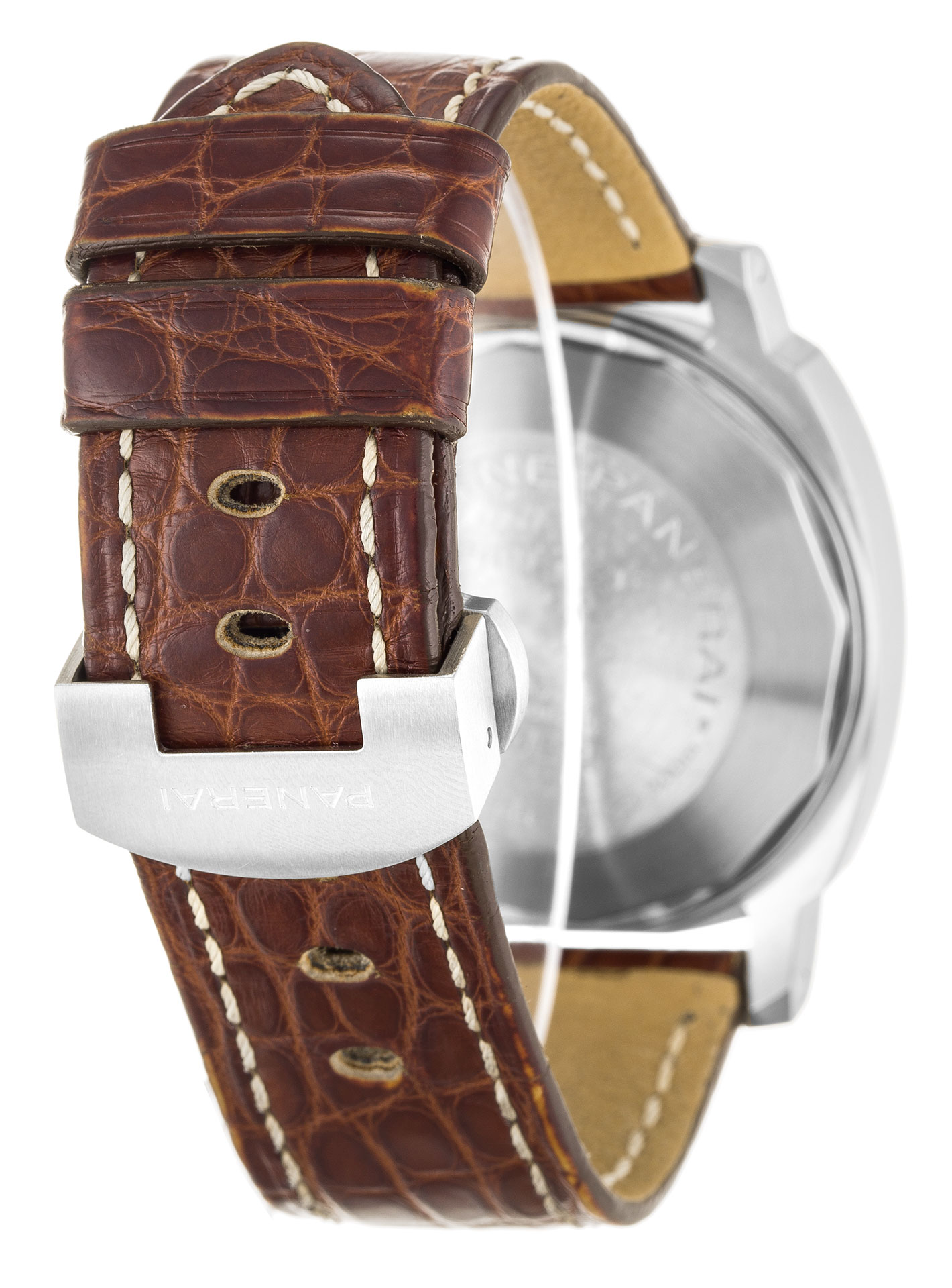 PAM00244 - Panerai Luminor GMT Watch - Automatic - 40MM Steel Case - Black Baton Dial