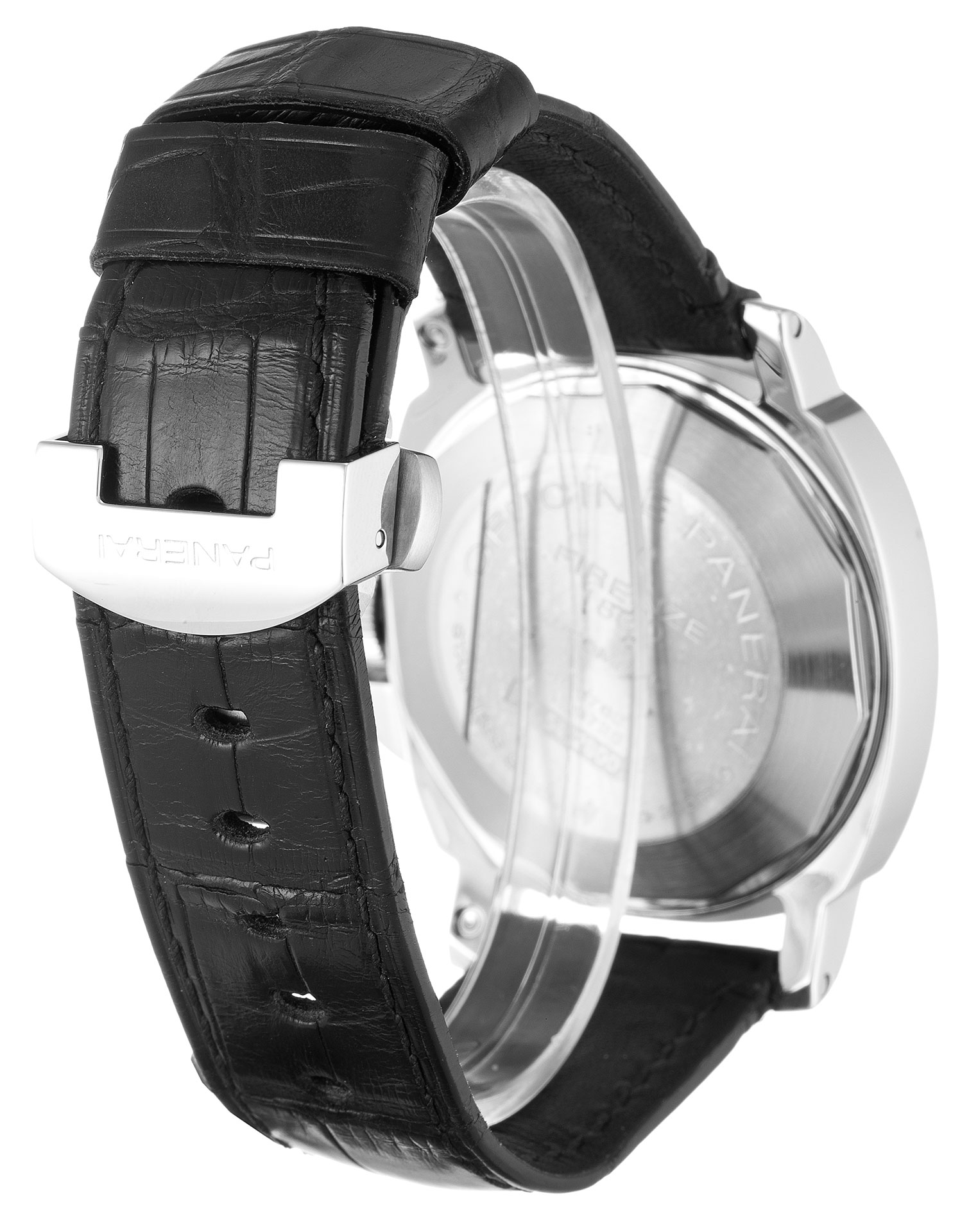 Panerai Luminor PAM00090 Replica Watch, Automatic, 44mm Steel Case, Black Baton Dial