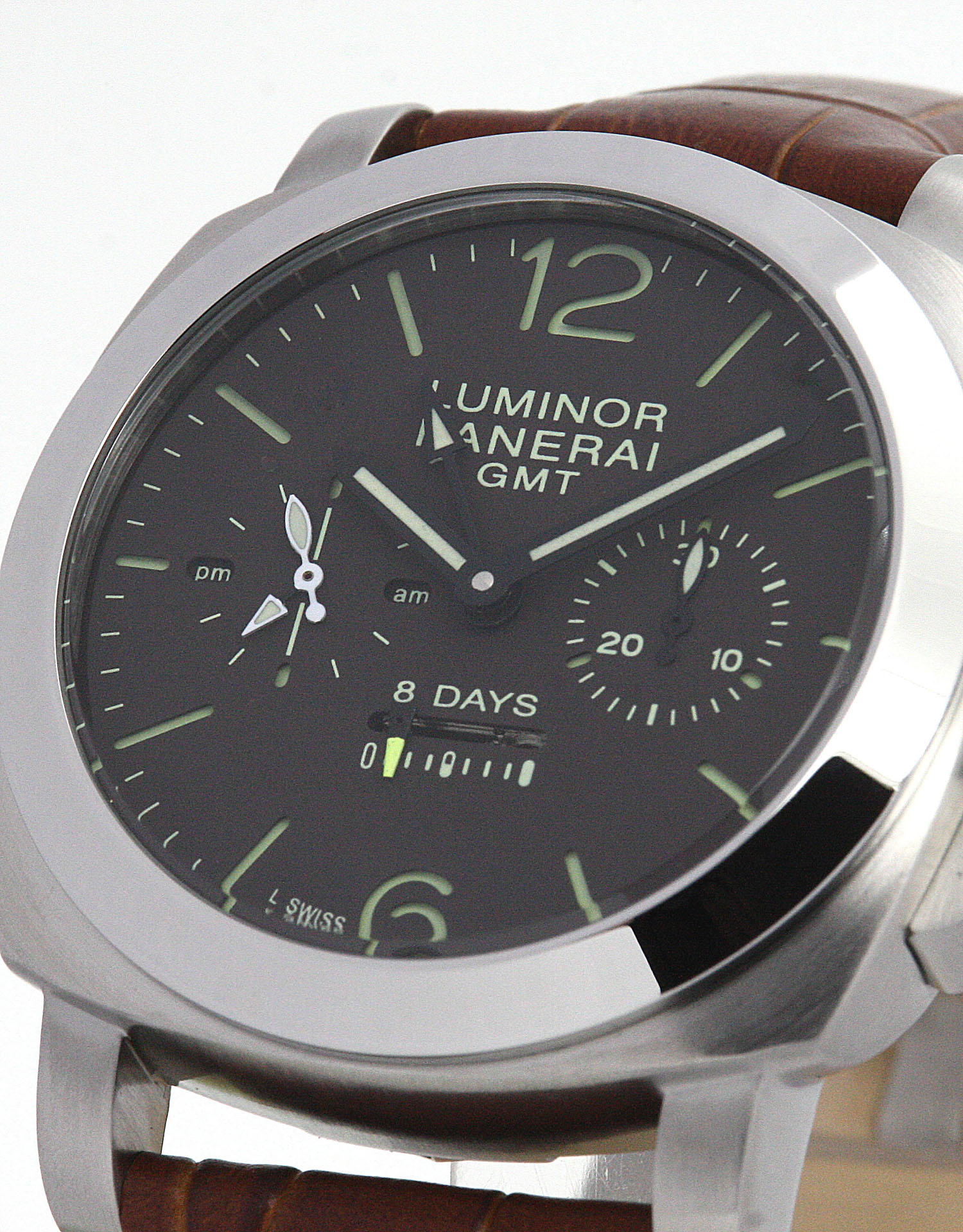 Panerai Luminor 1950 PAM00311 Replica Watch, Manual Movement, 44MM Titanium Case, Brown Baton Dial