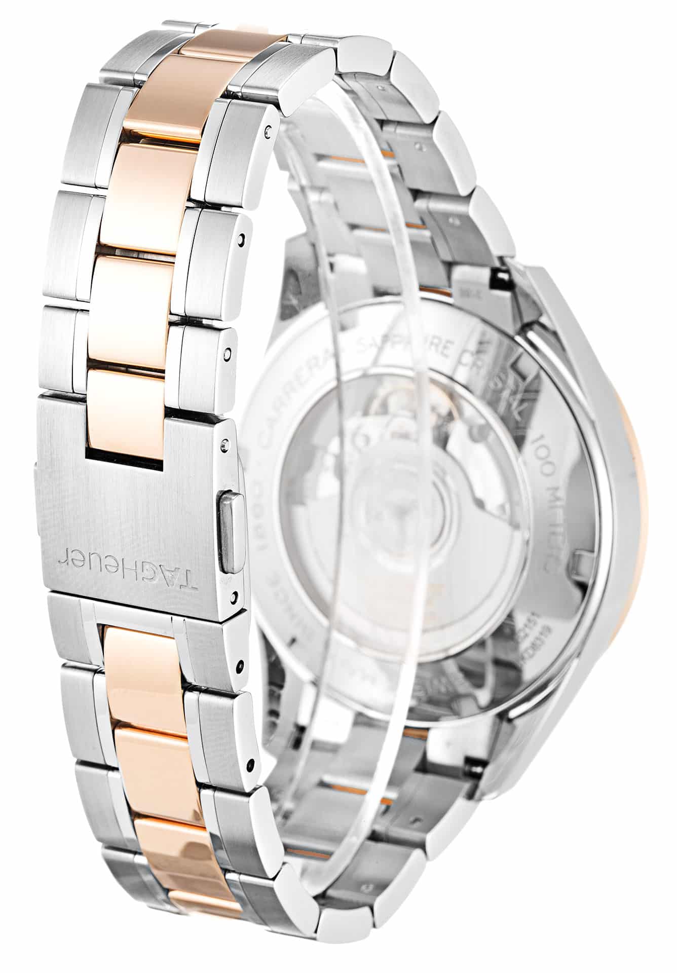 Tag Heuer Carrera WAS2151.BD0734 - Automatic Watch - 39mm Steel & Rose Gold Case - Unisex