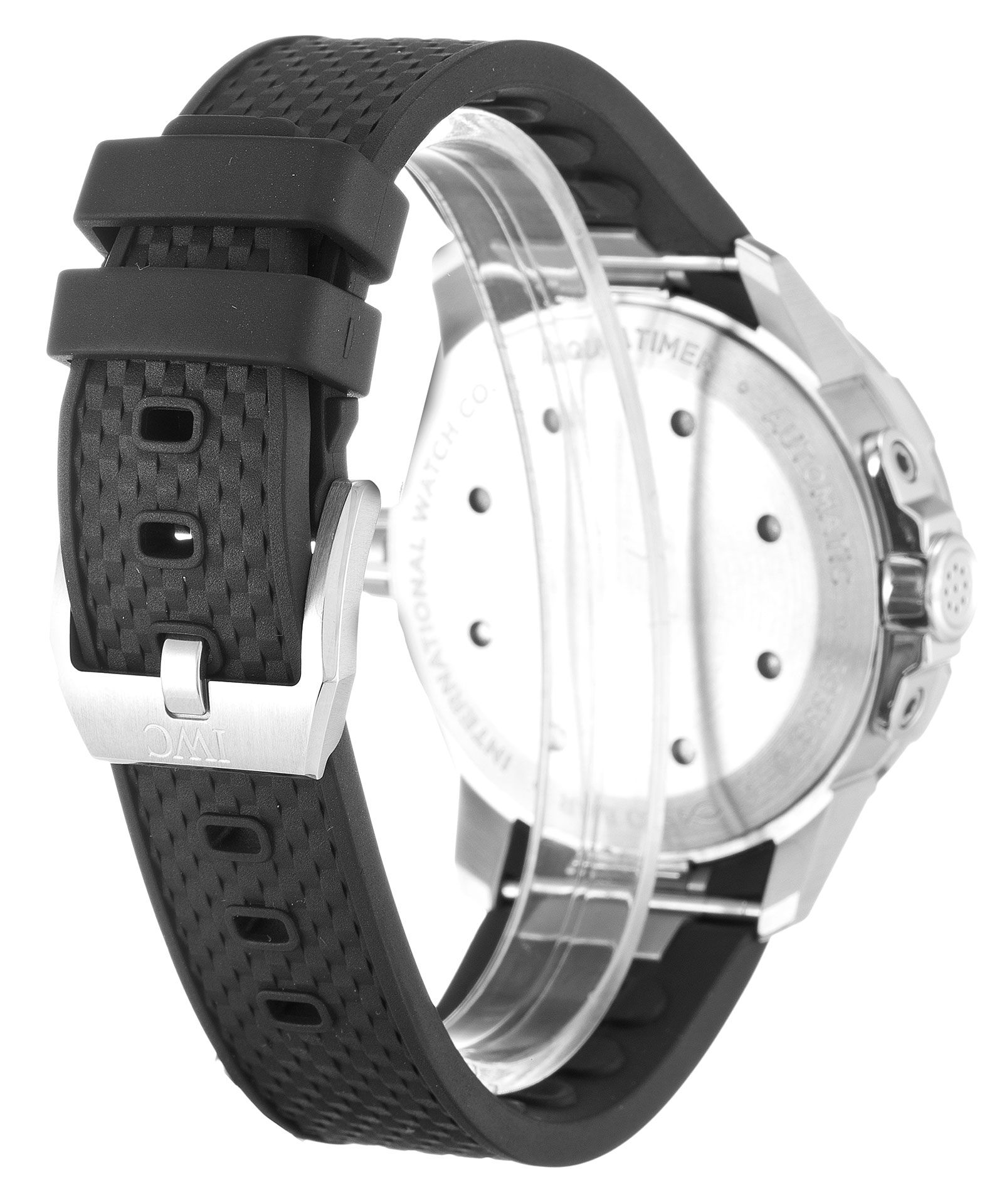 IWC AQUATIMER IW329001 Replica Watch, Automatic, 42MM Steel Case, Black Dial, Rubber Strap