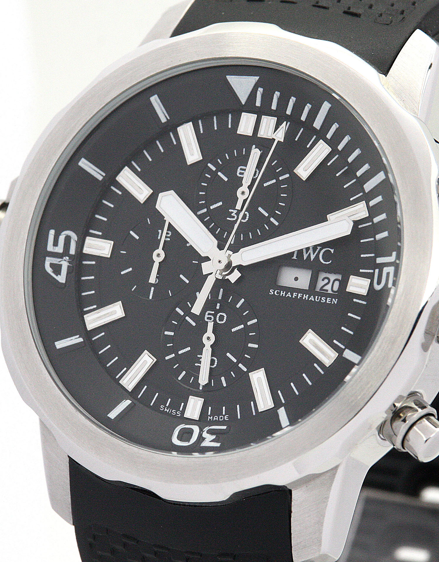 IWC Aquatimer IW376801 | Quartz | 46 MM Steel | Black Dial | Water Resistant | Mens Replica Watch