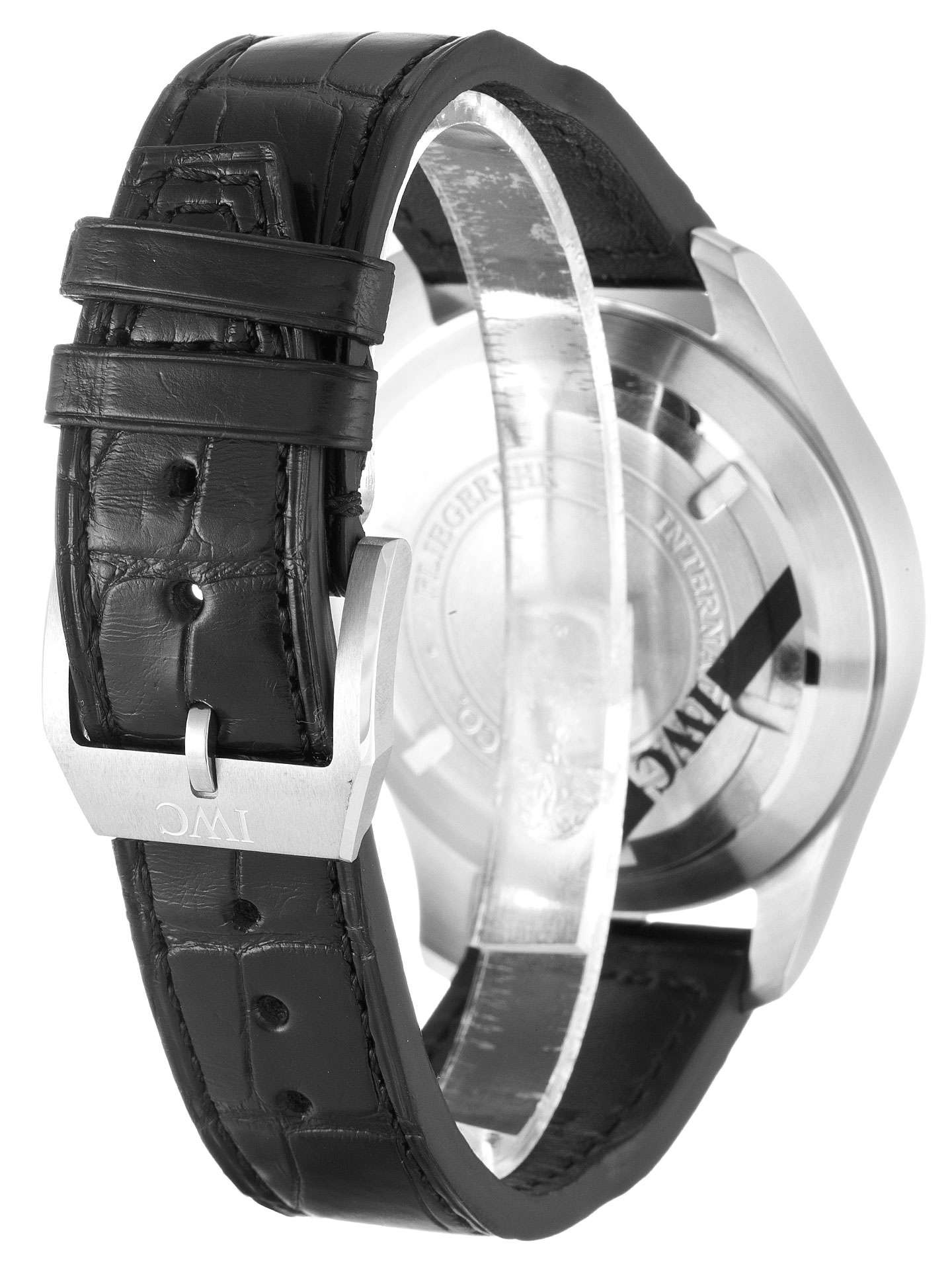 IWC Pilots Chrono IW377701 - Quartz - 43MM Steel Case - Black Arabic Dial - Mens Watch - Replica