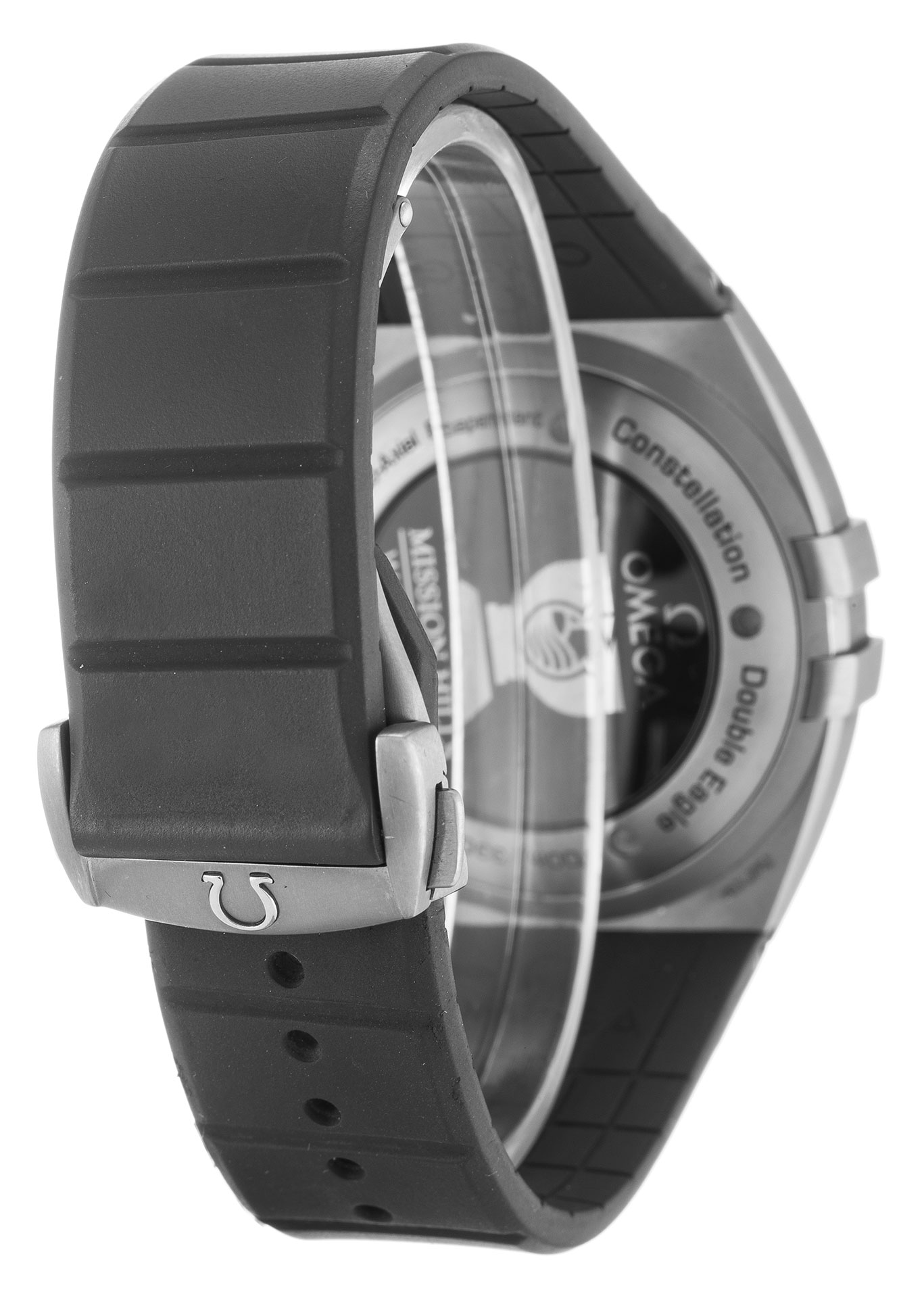 121.92.41.50.01.001 - Omega Constellation Double Eagle - Quartz - 41MM Titanium - Rubber Black