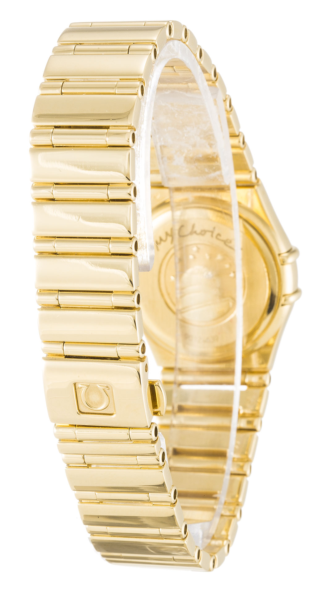 Omega My Choice Mini 1164.75.00 Replica Watch, Ladies, Quartz Movement, 22.5mm Yellow Gold Diamond