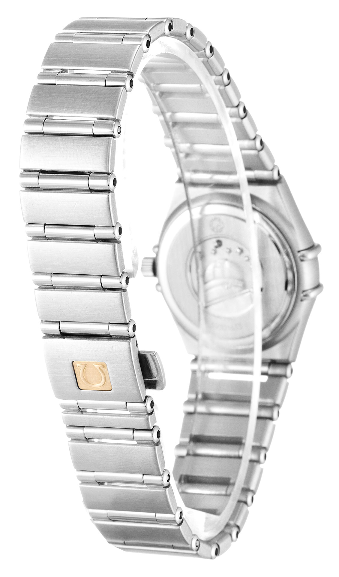 Omega Constellation Mini 1460.75.00 Ladies Watch, Quartz Movement, 22.5mm Diamond Case, Mother of