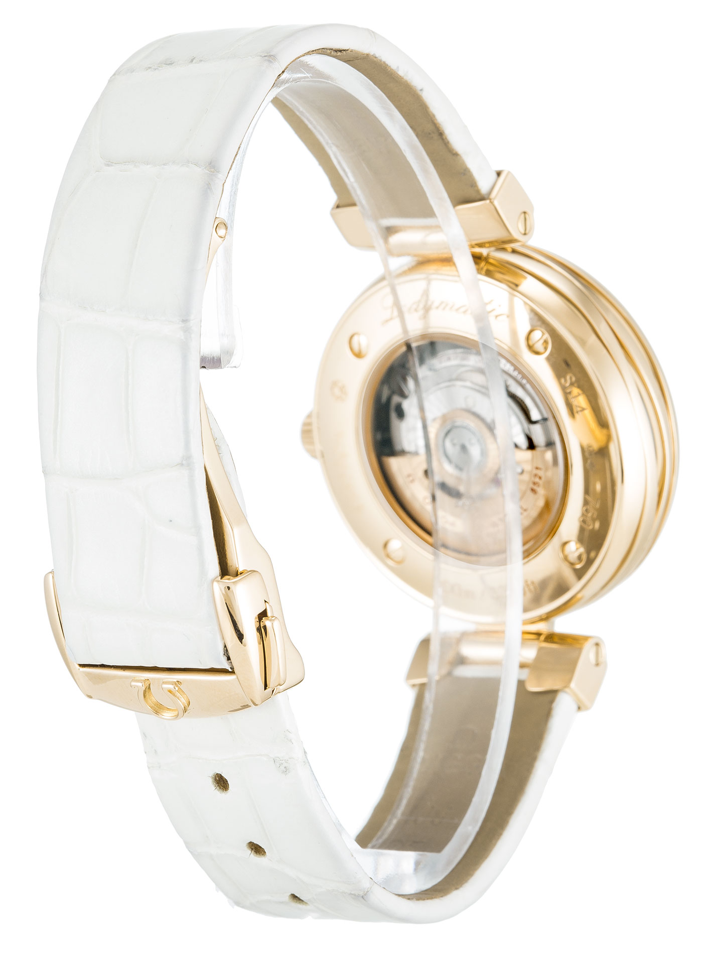 Omega De Ville Ladymatic 425.63.34.20.55.001 Replica Watch, Automatic Co-Axial, 34 MM Red Gold Case