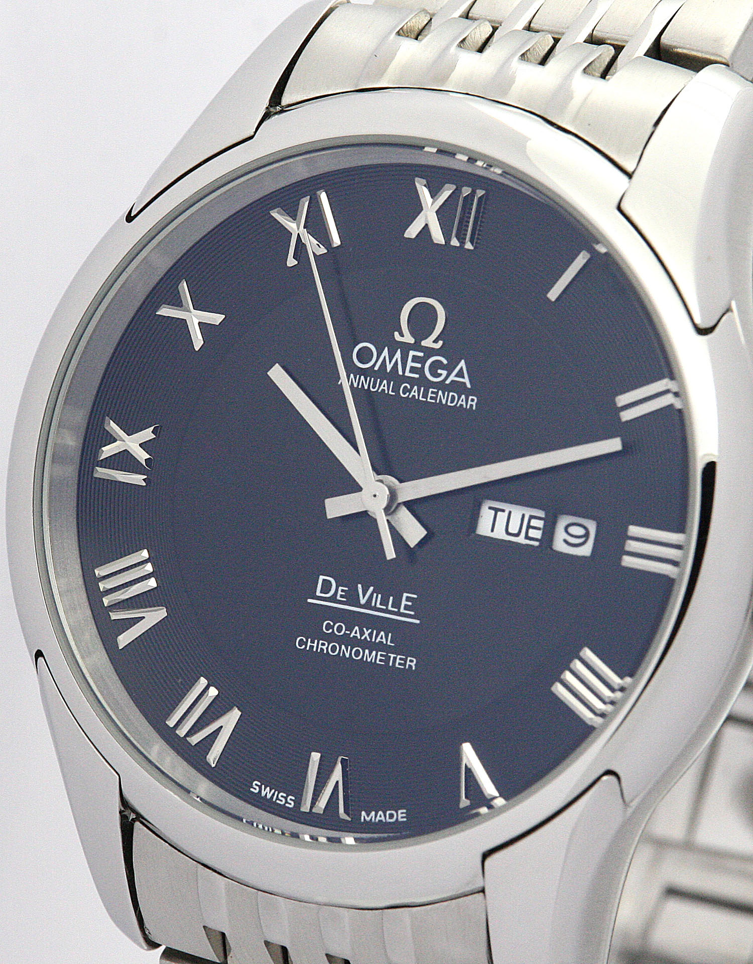 Omega De Ville Hour Vision 431.33.41.21.01.001 Automatic Silver Dial Steel Case, Mens Water