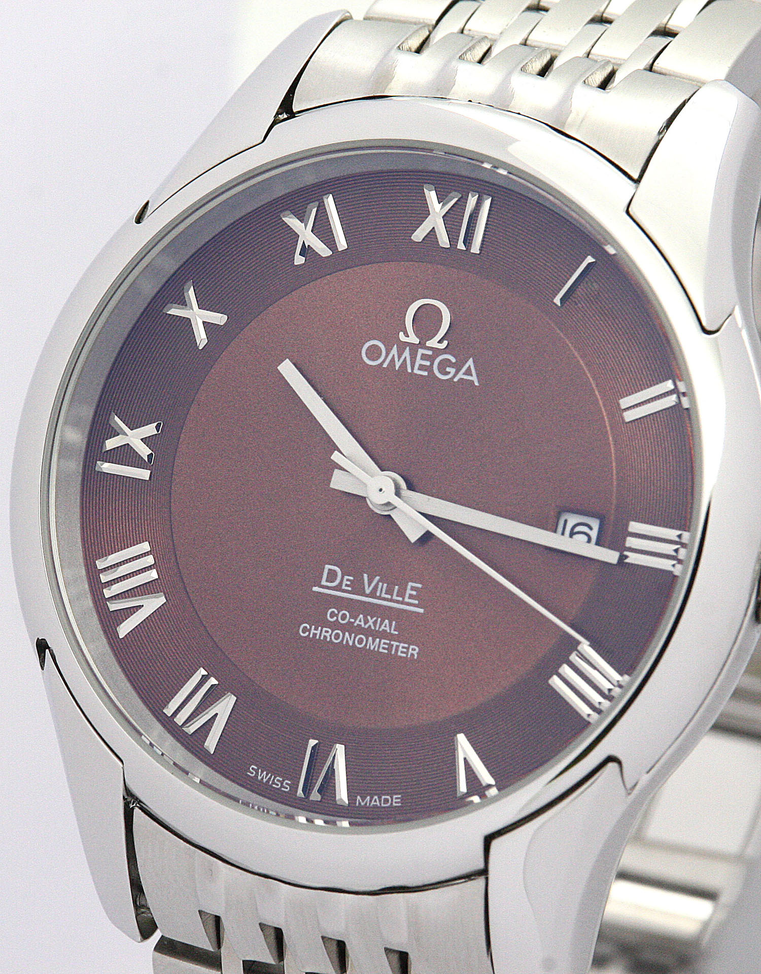 15202ST.OO.1240ST.01 - Omega De Ville Hour Vision Replica Watch - Automatic - Brown Baton Dial