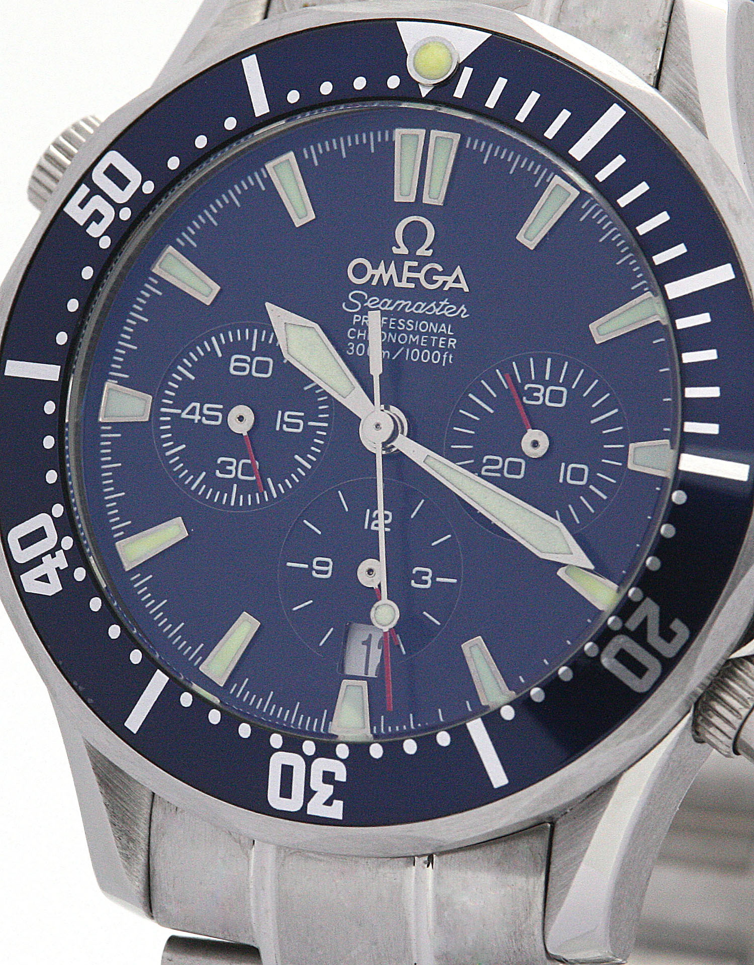 Omega Speedmaster Date 3811.80.03 - Automatic - Blue Baton Dial - Mens Watch - Replica Watch