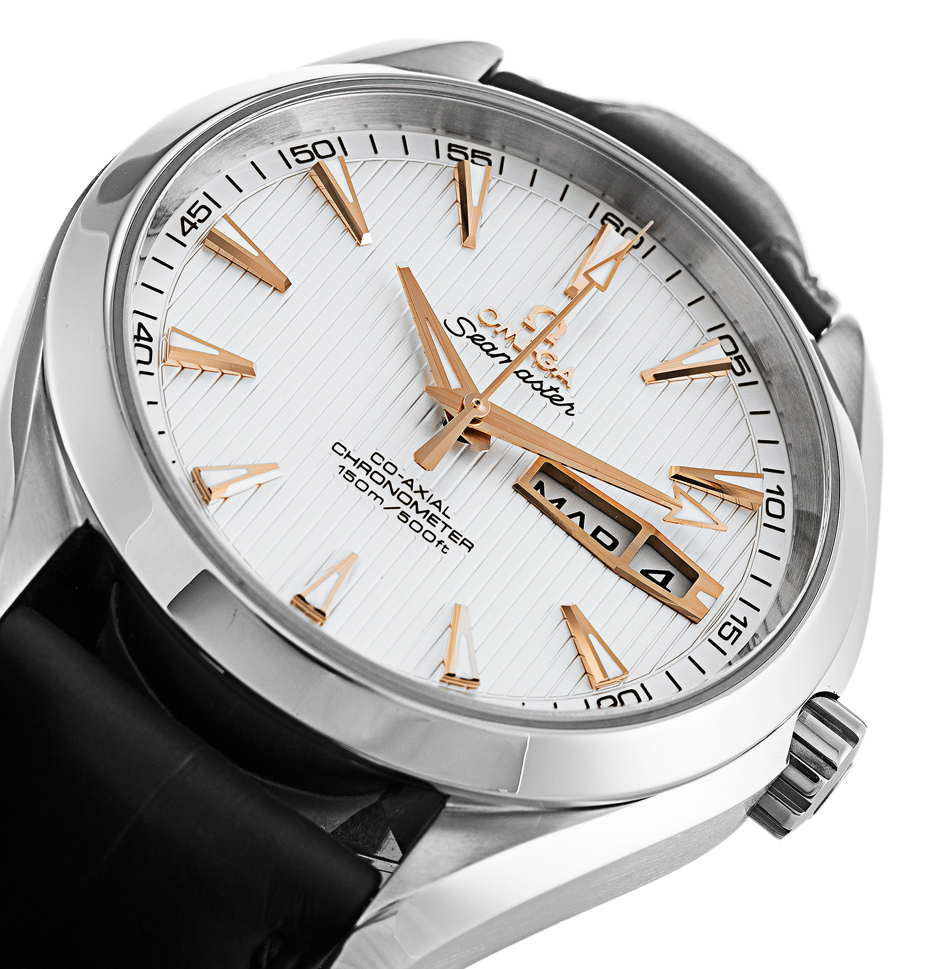 Omega Aqua Terra 150m Gents 231.13.43.22.02.002 Automatic Watch - 43mm Steel Case - Baton Dial
