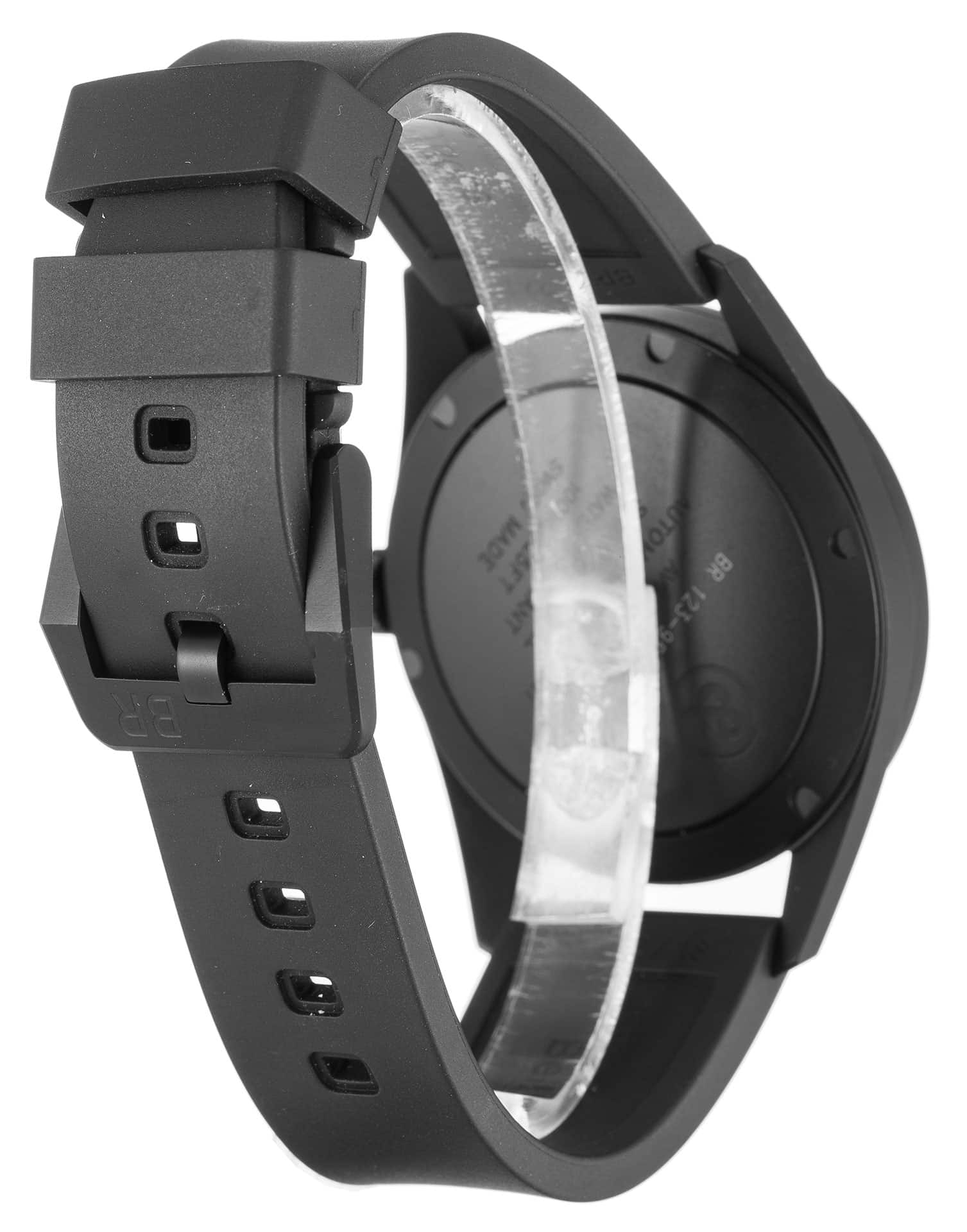 Bell Ross Vintage 123 PHANTOM, Automatic, 40MM Ceramic Black, Rubber Black Bracelet, Water