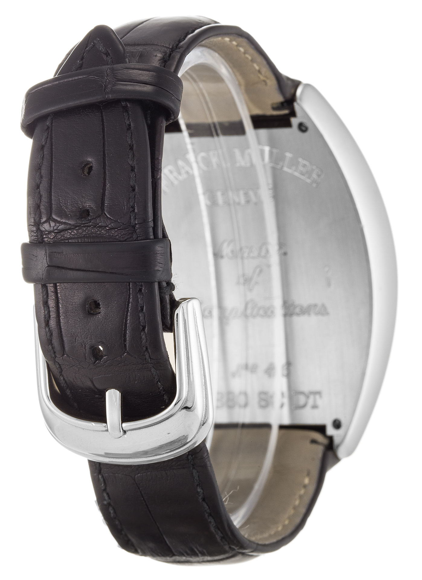Franck Muller Conquistador 8880SCDT - Automatic Watch - White Gold Case - Mens - Silver Arabic Dial