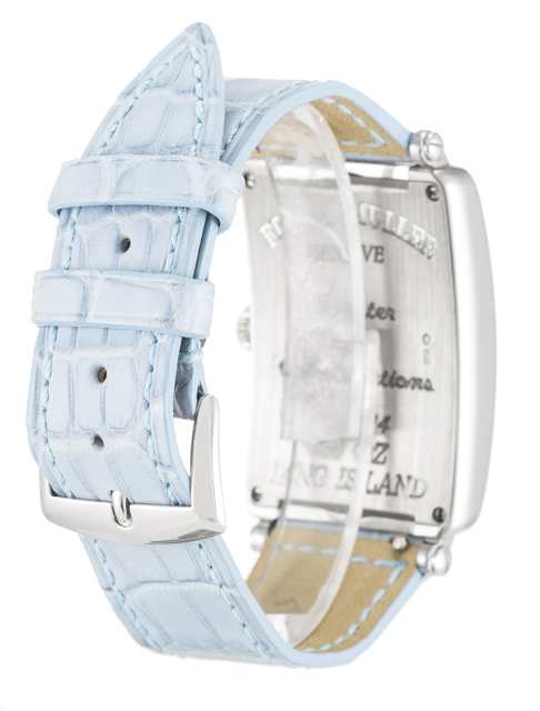 Franck Muller Long Island 950 QZ - Quartz - 34MM White Gold - Blue Arabic Dial - Unisex - Replica