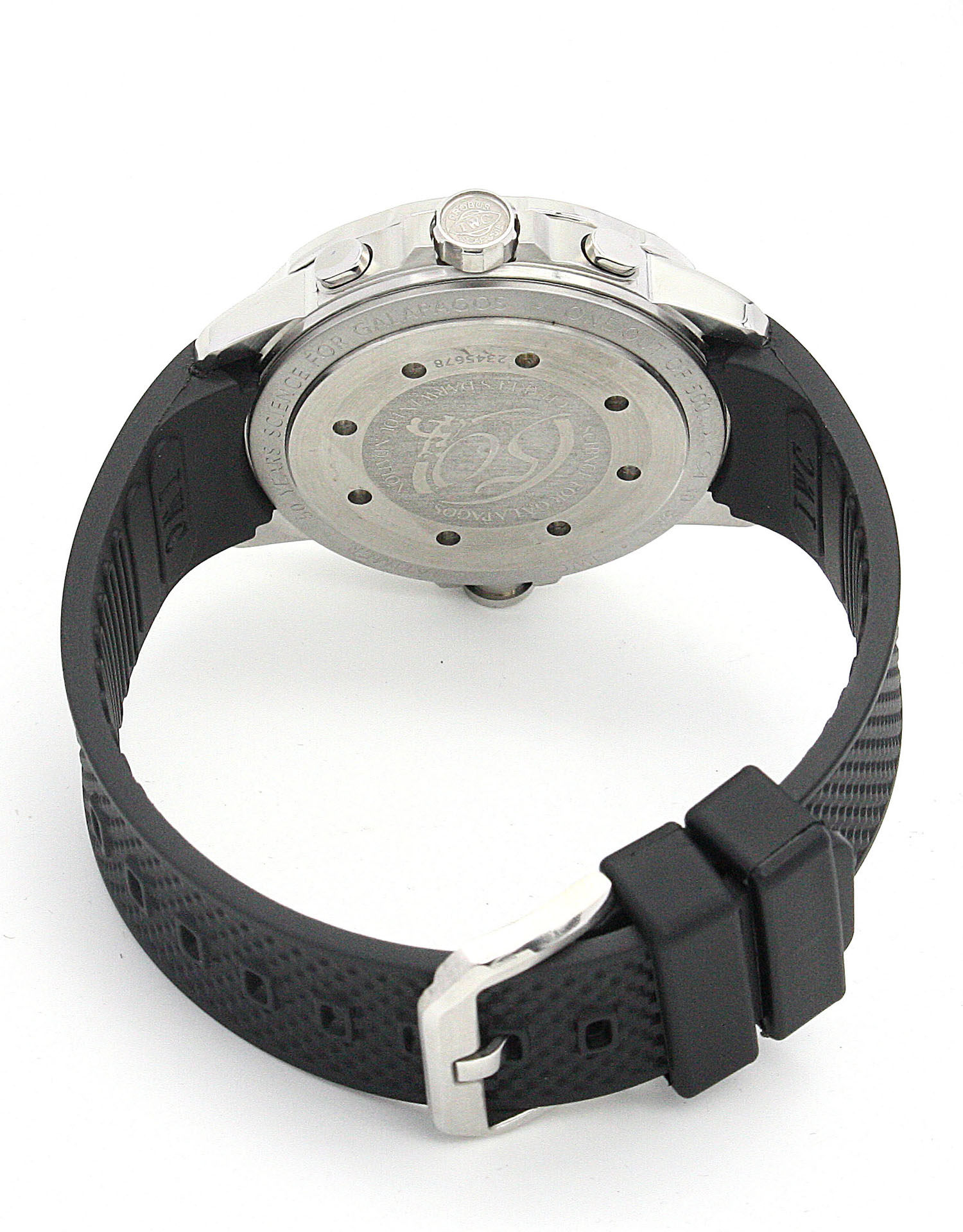 IWC Aquatimer IW329003 Mens Automatic Steel Case 42mm Black & Blue Dial Rubber Bracelet Replica