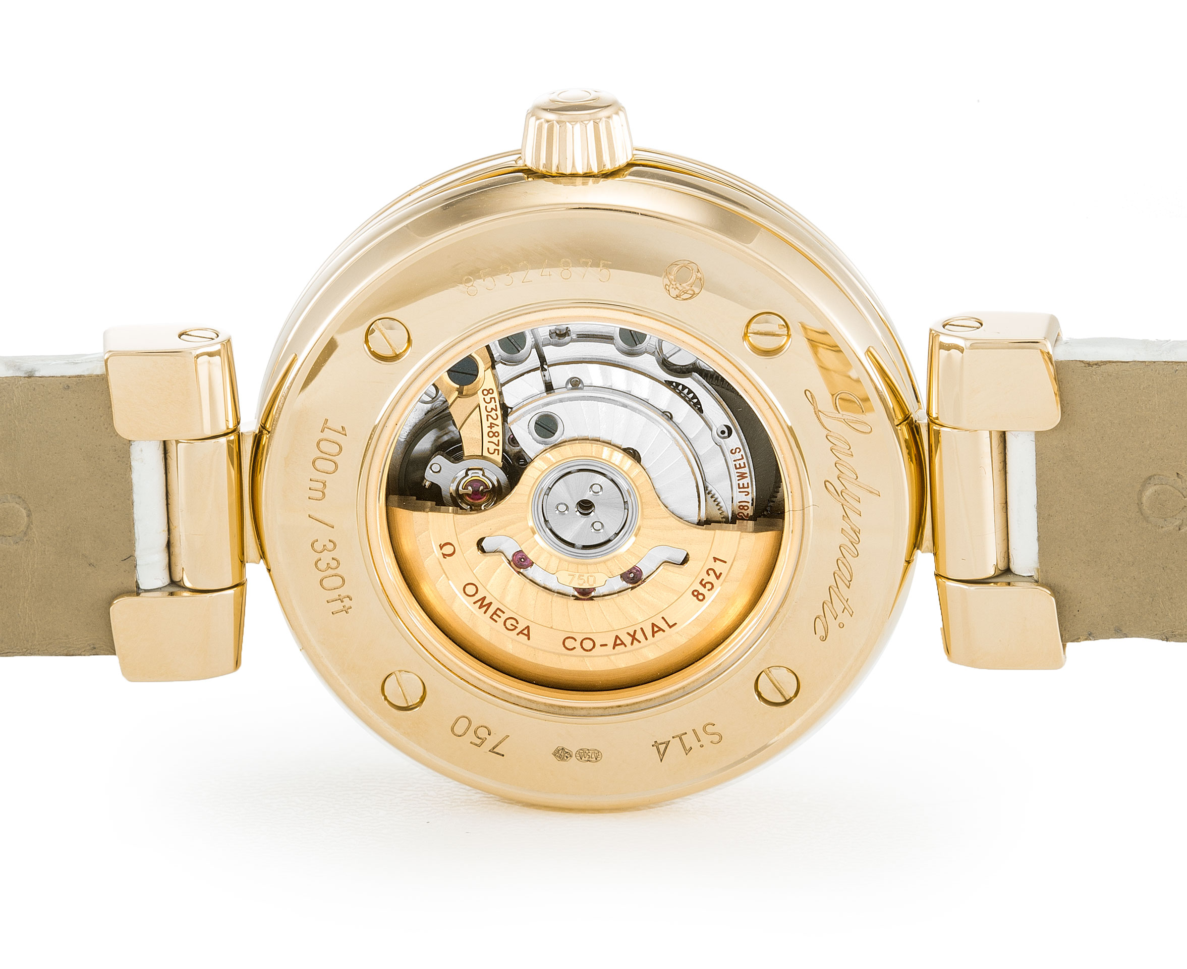 Omega De Ville Ladymatic 425.63.34.20.55.001 Replica Watch, Automatic Co-Axial, 34 MM Red Gold Case