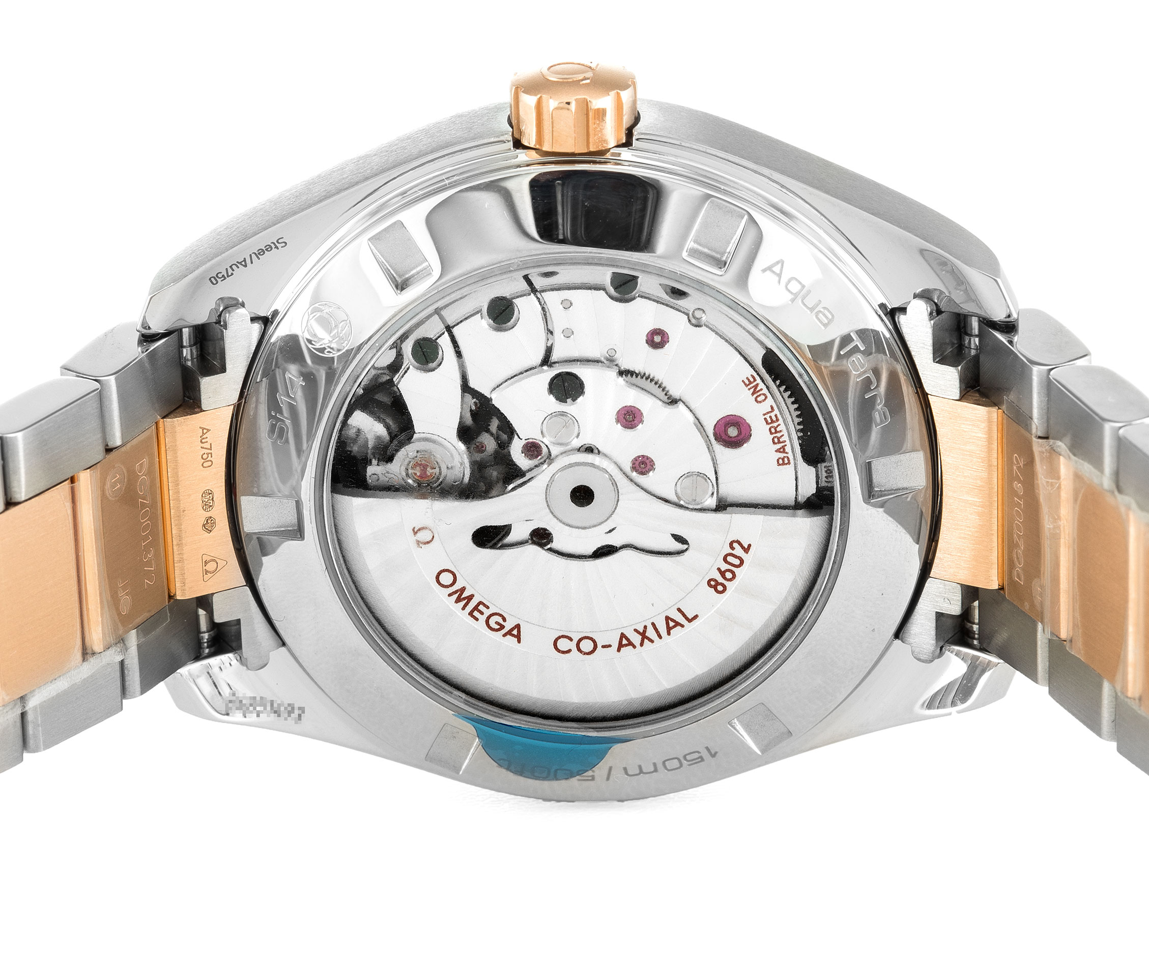 -231.20.42.22.06.001 - Omega Aqua Terra 150m Gents Automatic Grey Baton Dial - Steel & Rose Gold