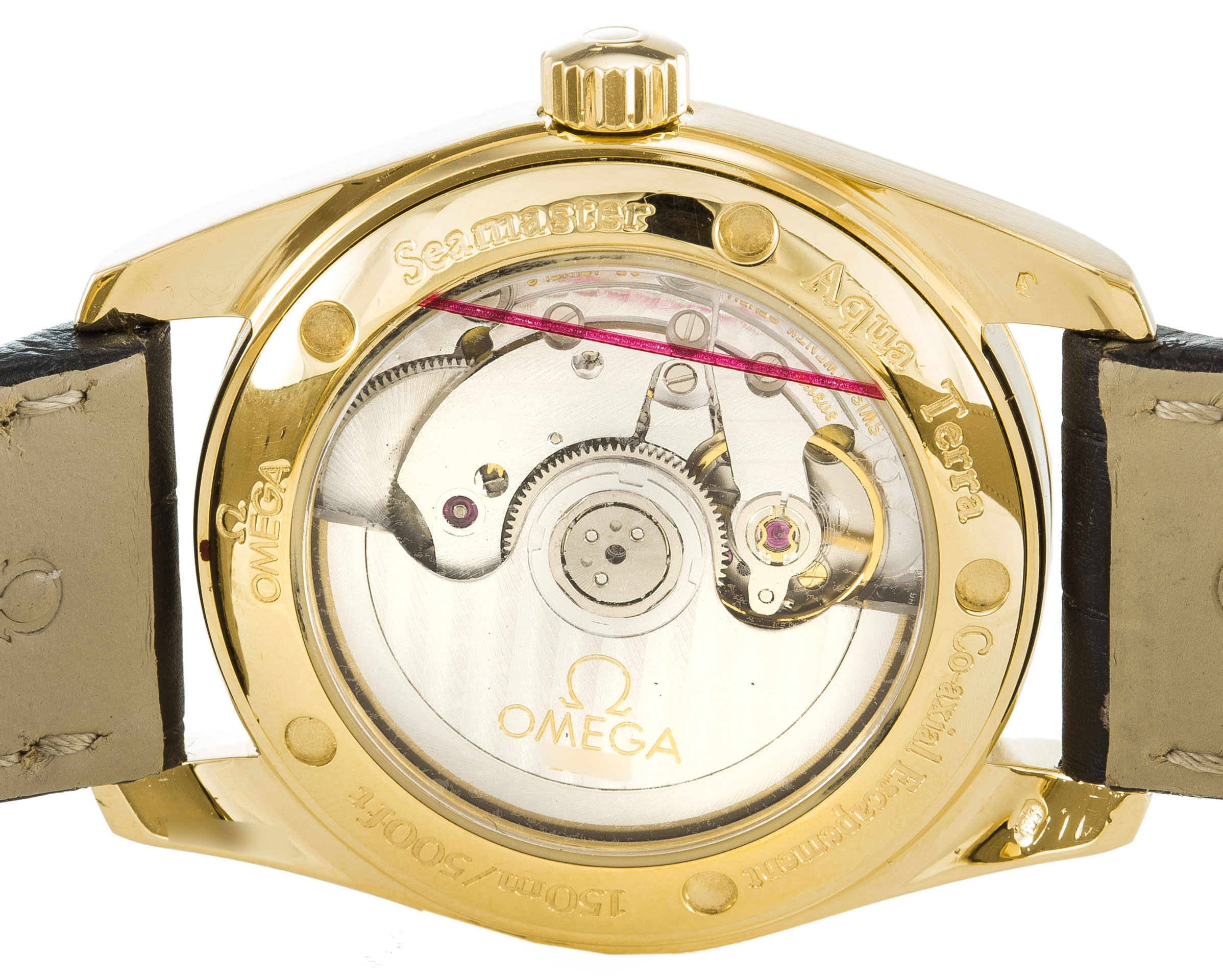 Omega Aqua Terra 150m Mid-Size 2604.50.37 Replica Watch, Automatic Movement, 35MM Yellow Gold Case