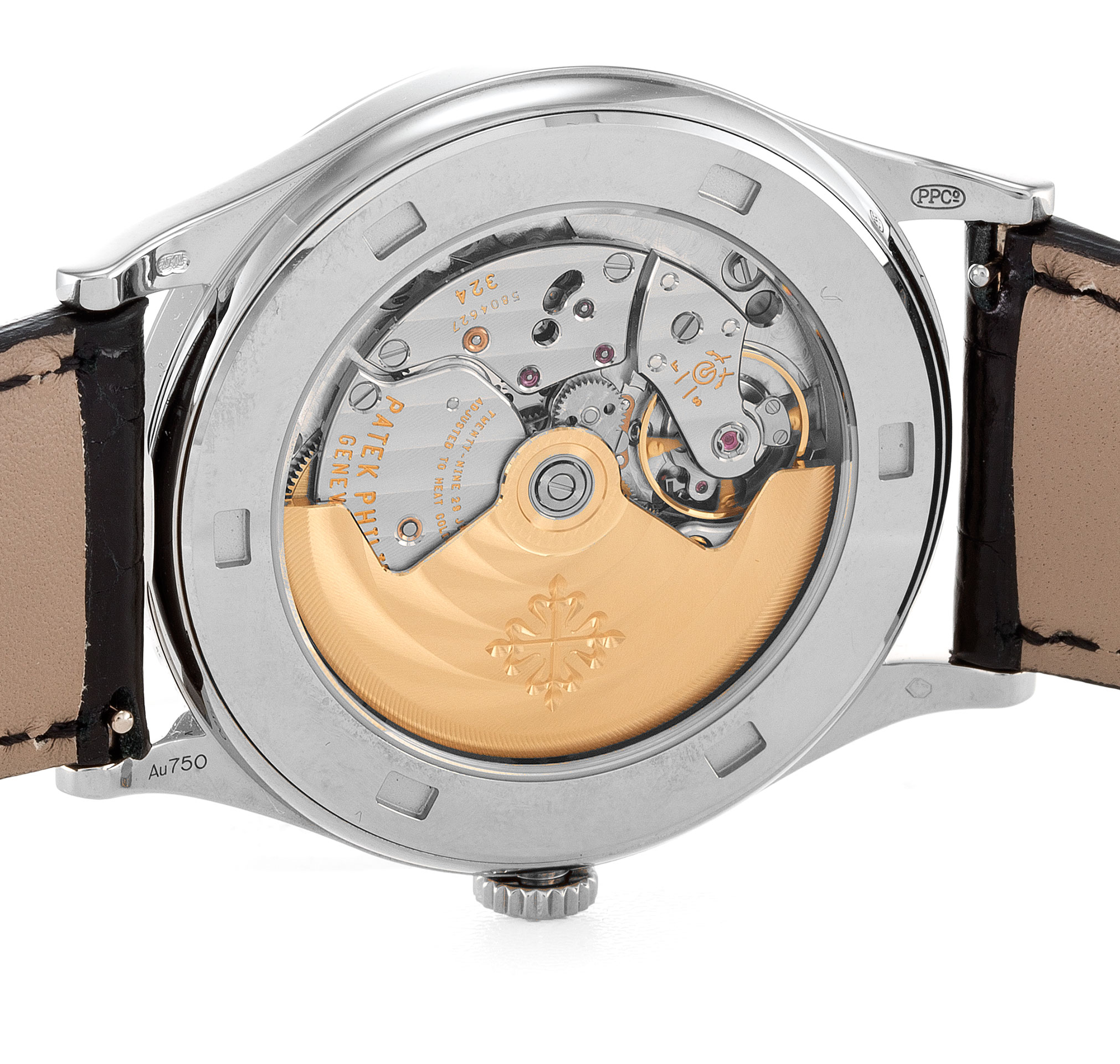 Patek Philippe Calatrava 5296G-010 Automatic Silver Baton White Gold Mens Watch Replica