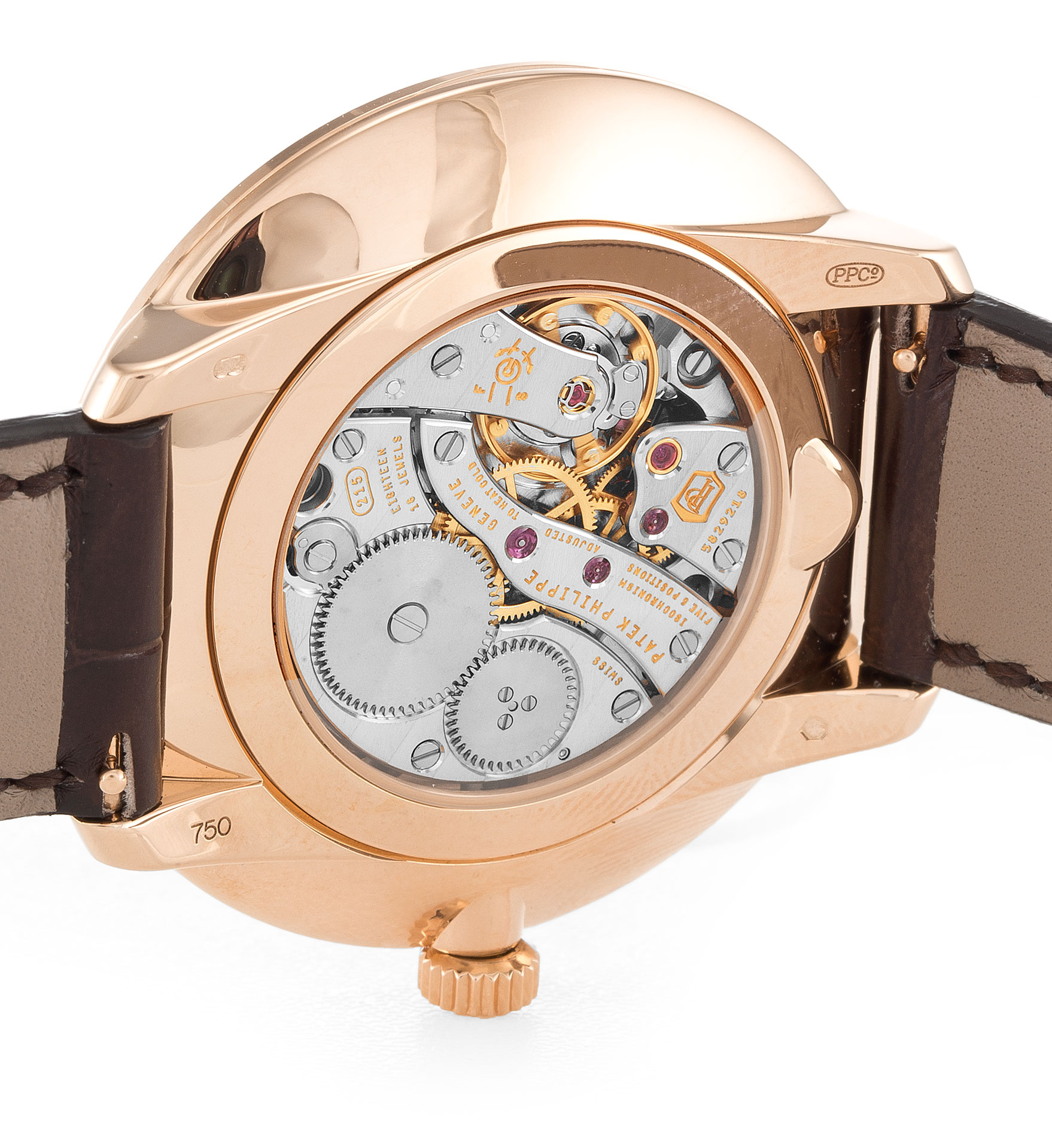 Patek Philippe Calatrava 5123R-001 Mens Manual Watch, Rose Gold Case, Baton Dial