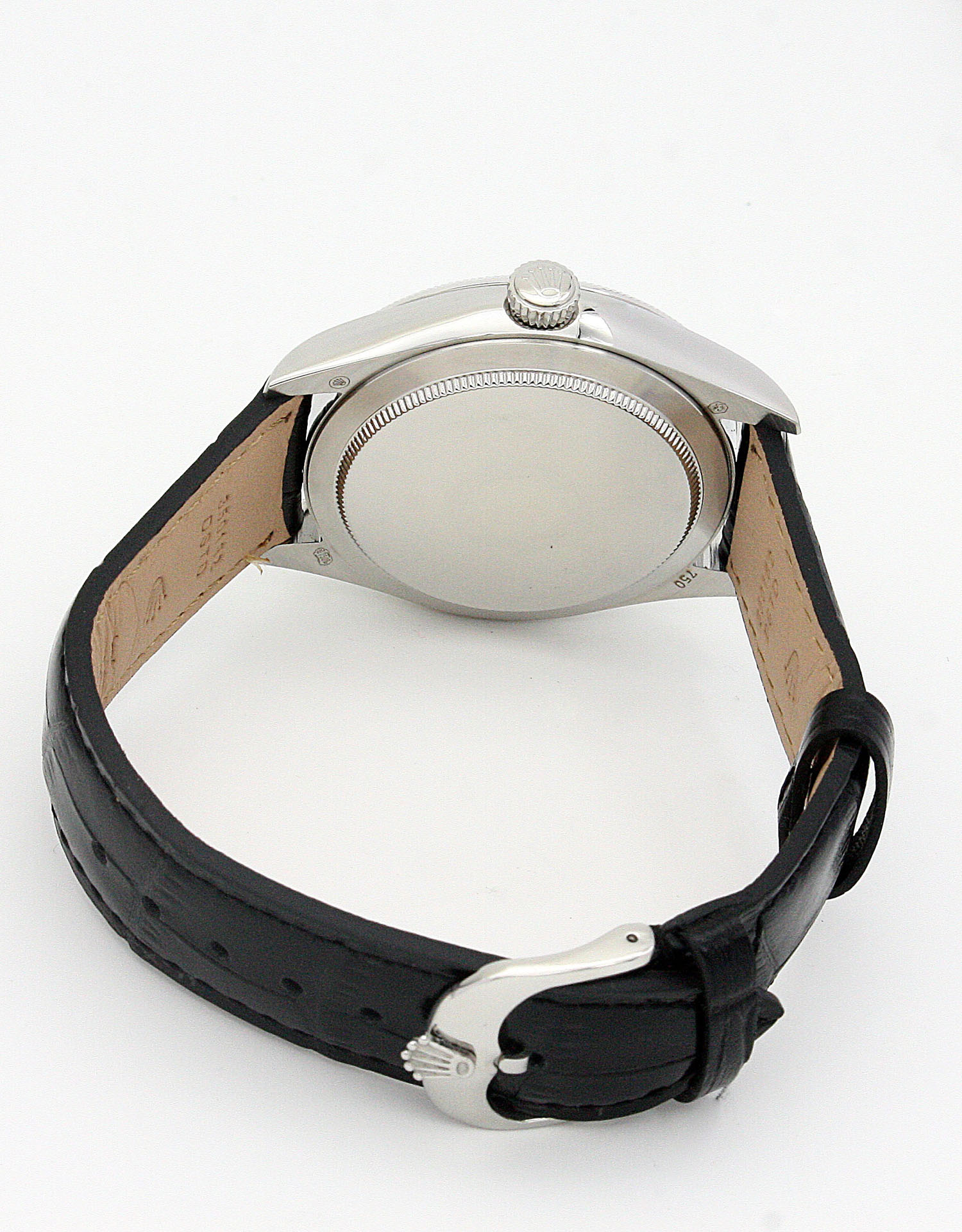 Rolex Cellini 5310 Ladies Replica Watch, Quartz Movement, 25 MM Case, Steel & White Gold, Black Dial